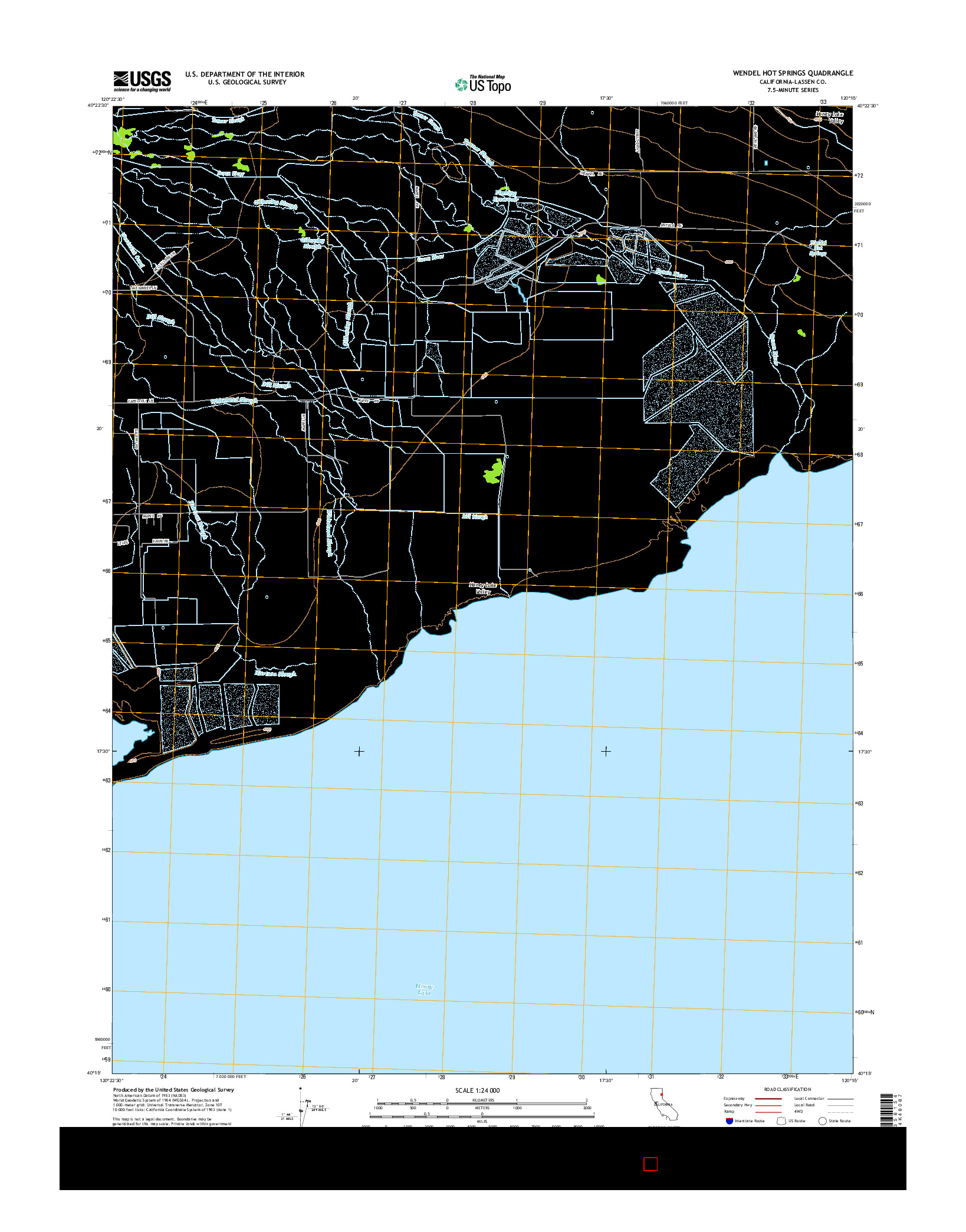 USGS US TOPO 7.5-MINUTE MAP FOR WENDEL HOT SPRINGS, CA 2015