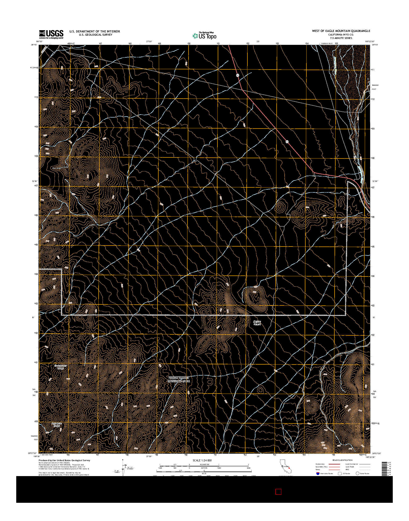 USGS US TOPO 7.5-MINUTE MAP FOR WEST OF EAGLE MOUNTAIN, CA 2015
