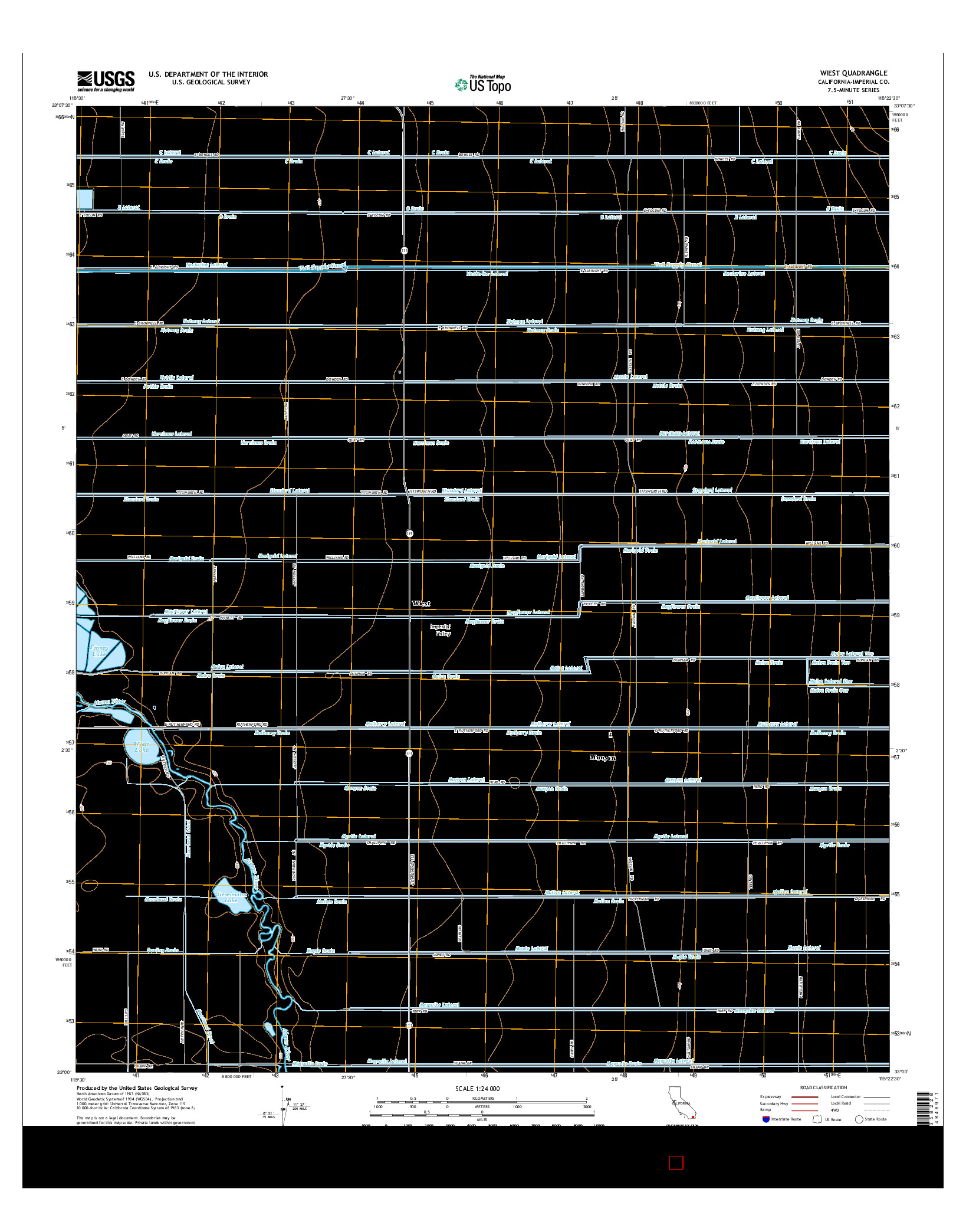 USGS US TOPO 7.5-MINUTE MAP FOR WIEST, CA 2015