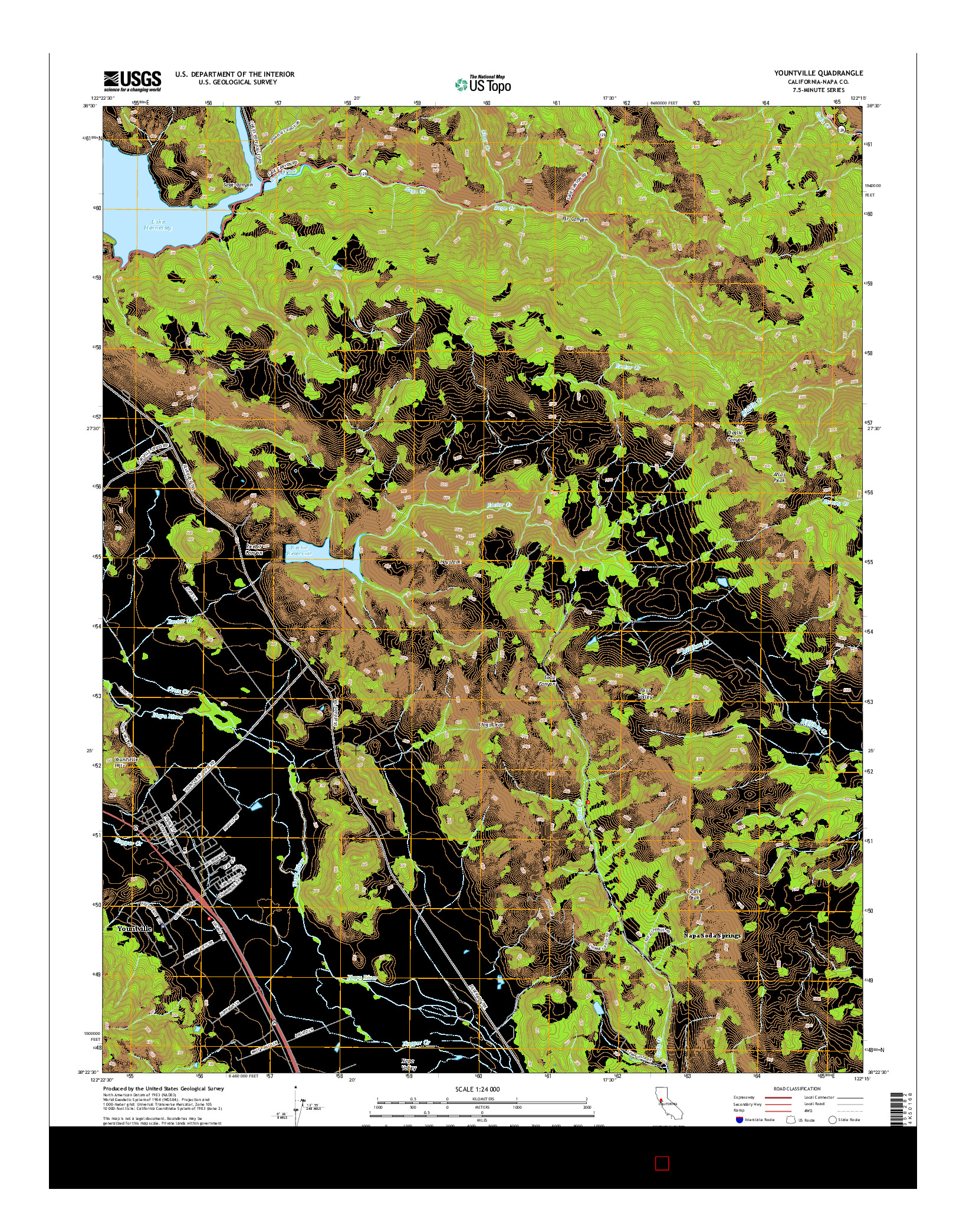 USGS US TOPO 7.5-MINUTE MAP FOR YOUNTVILLE, CA 2015