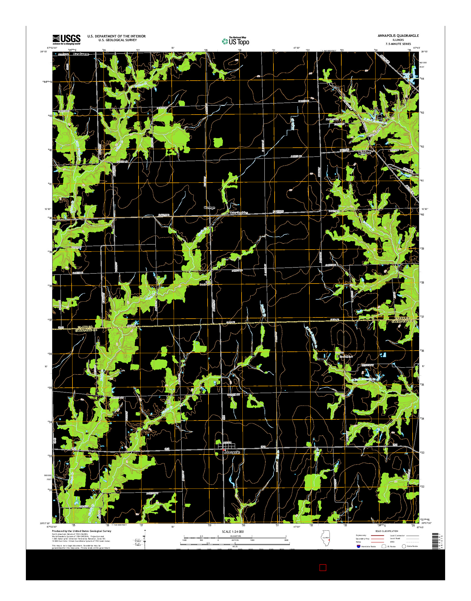 USGS US TOPO 7.5-MINUTE MAP FOR ANNAPOLIS, IL 2015