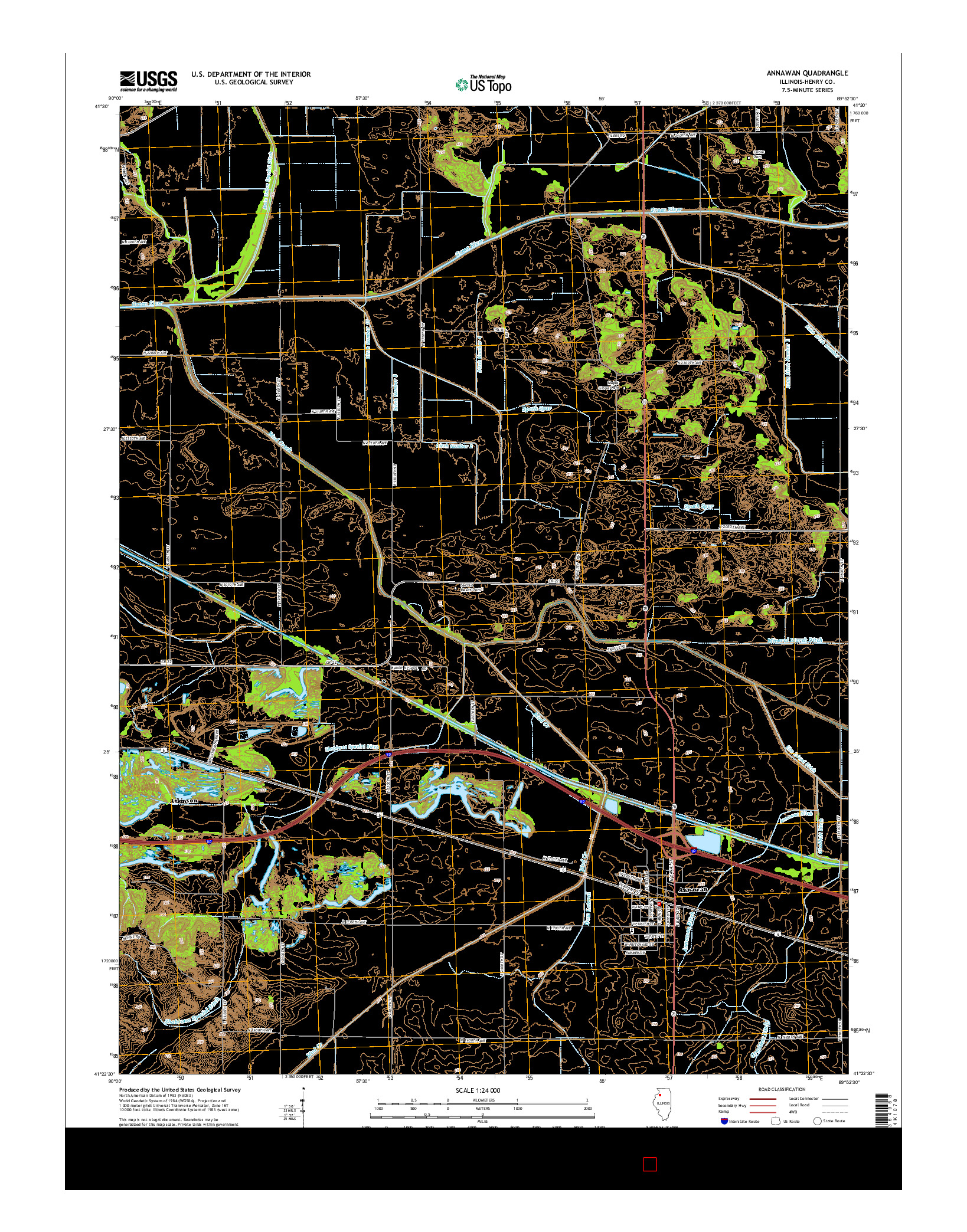USGS US TOPO 7.5-MINUTE MAP FOR ANNAWAN, IL 2015