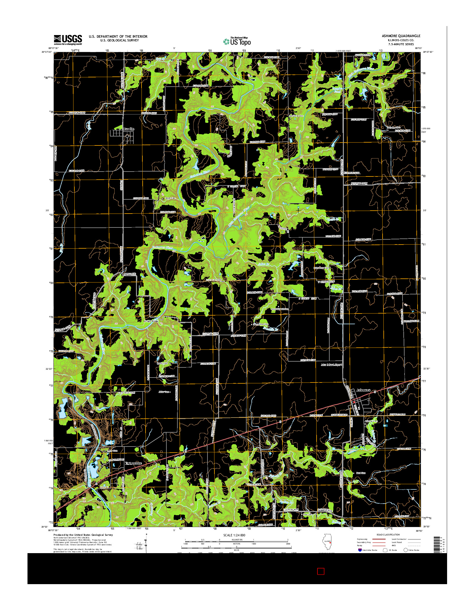 USGS US TOPO 7.5-MINUTE MAP FOR ASHMORE, IL 2015