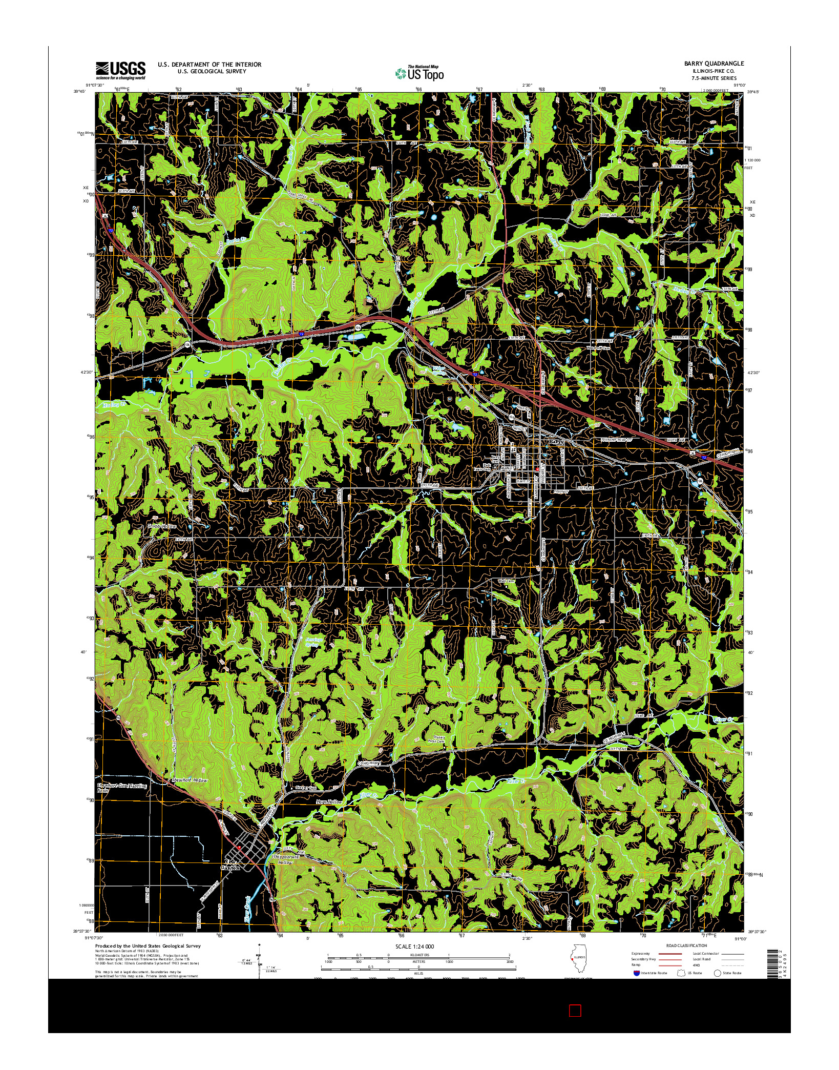 USGS US TOPO 7.5-MINUTE MAP FOR BARRY, IL 2015