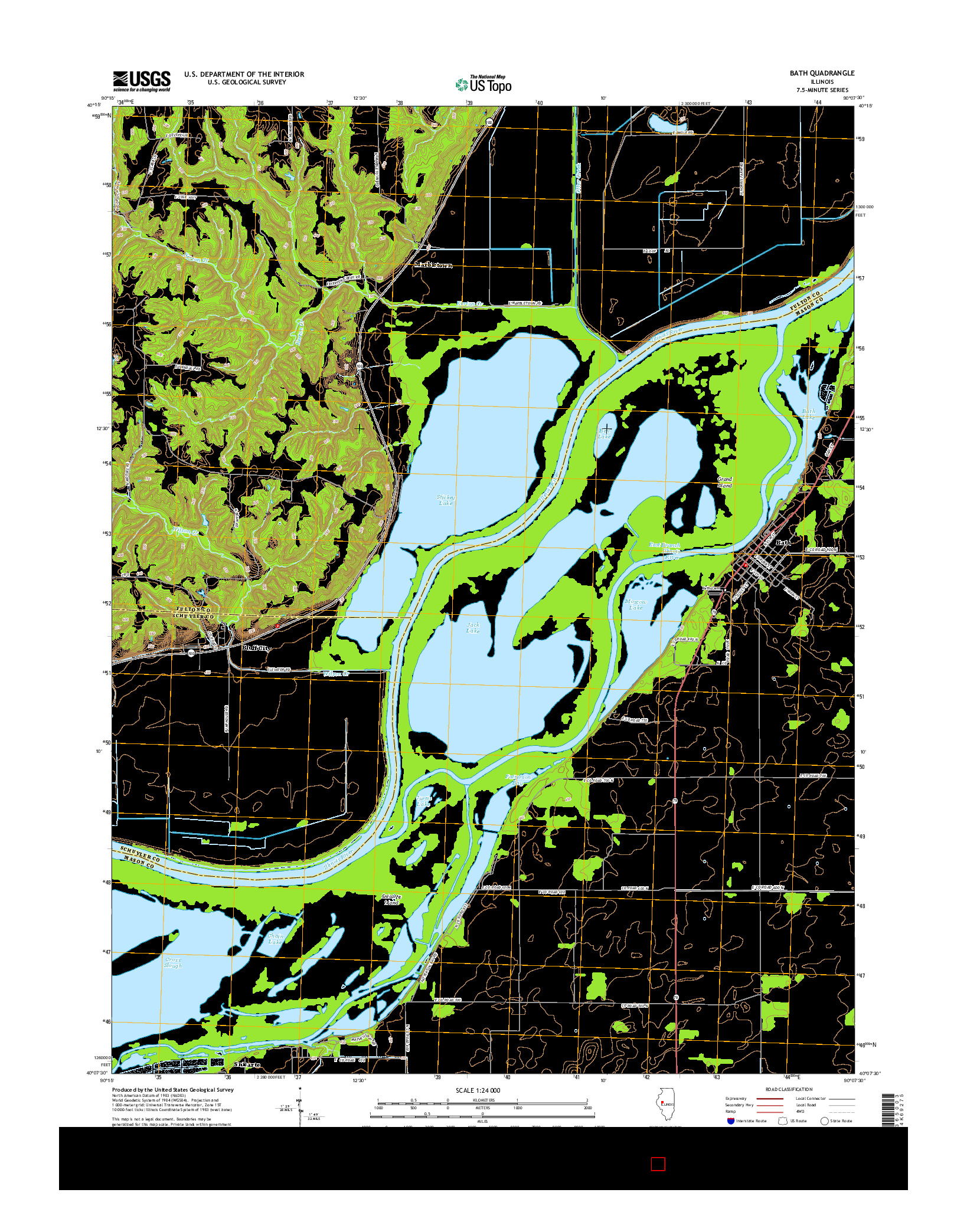 USGS US TOPO 7.5-MINUTE MAP FOR BATH, IL 2015