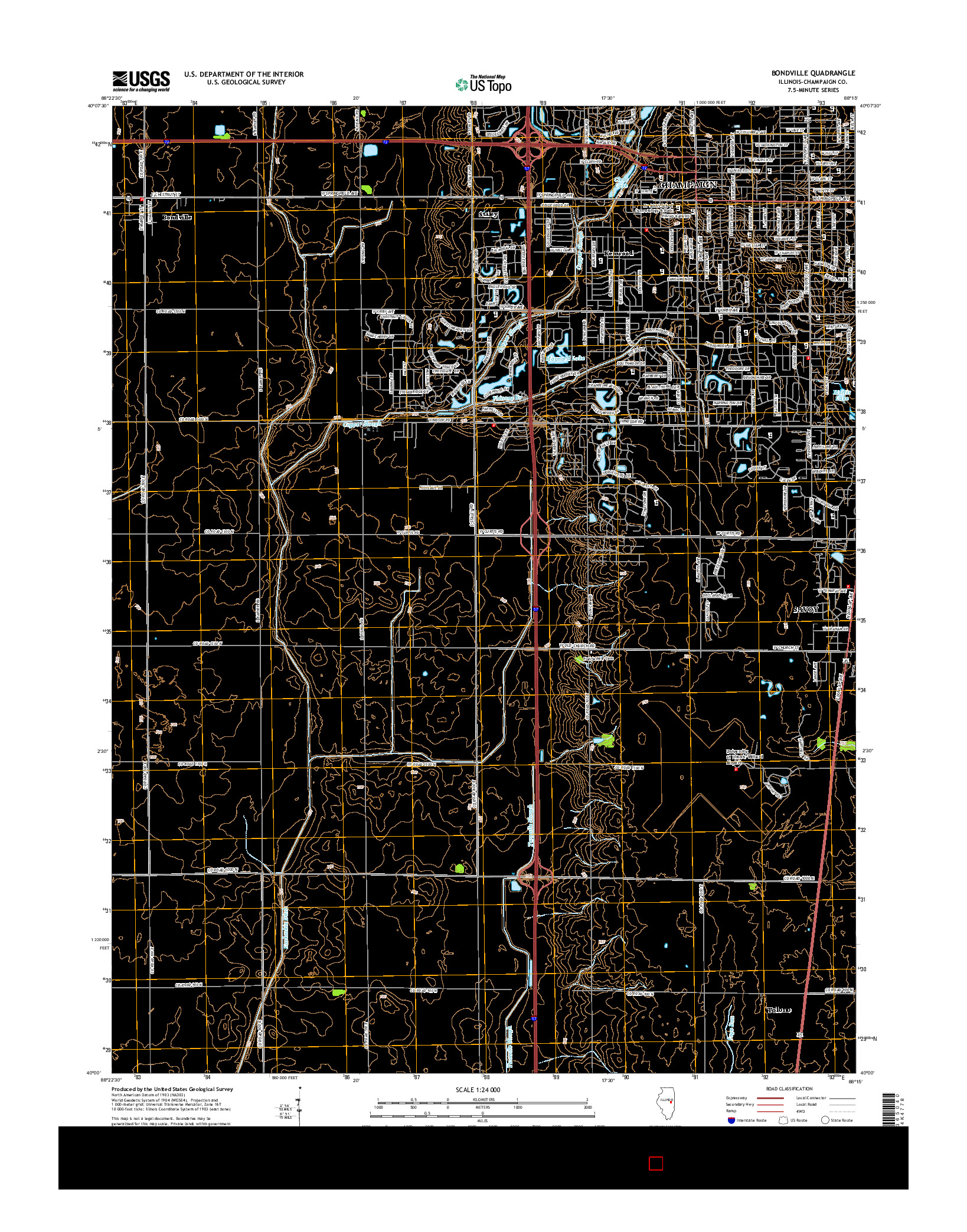USGS US TOPO 7.5-MINUTE MAP FOR BONDVILLE, IL 2015