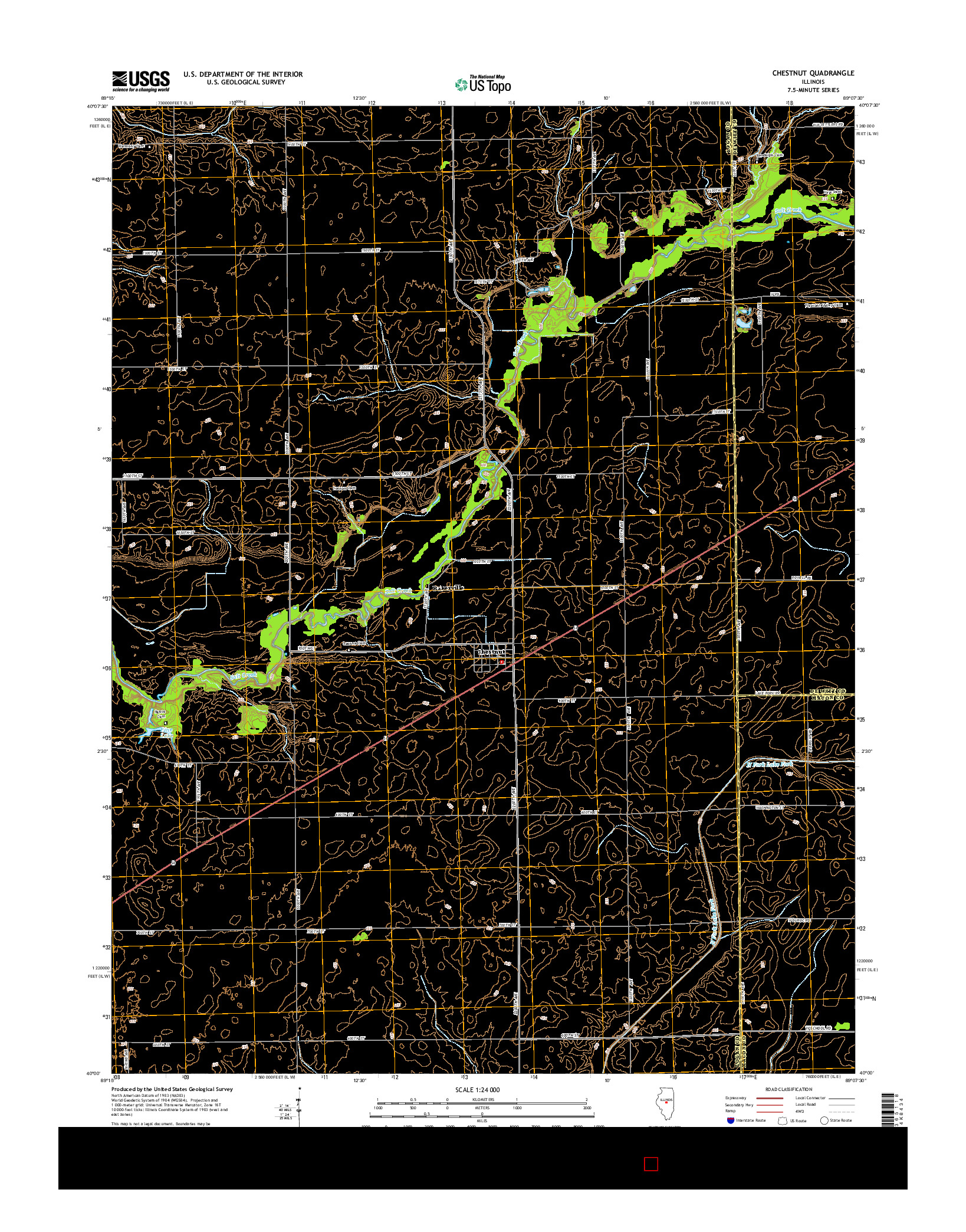 USGS US TOPO 7.5-MINUTE MAP FOR CHESTNUT, IL 2015