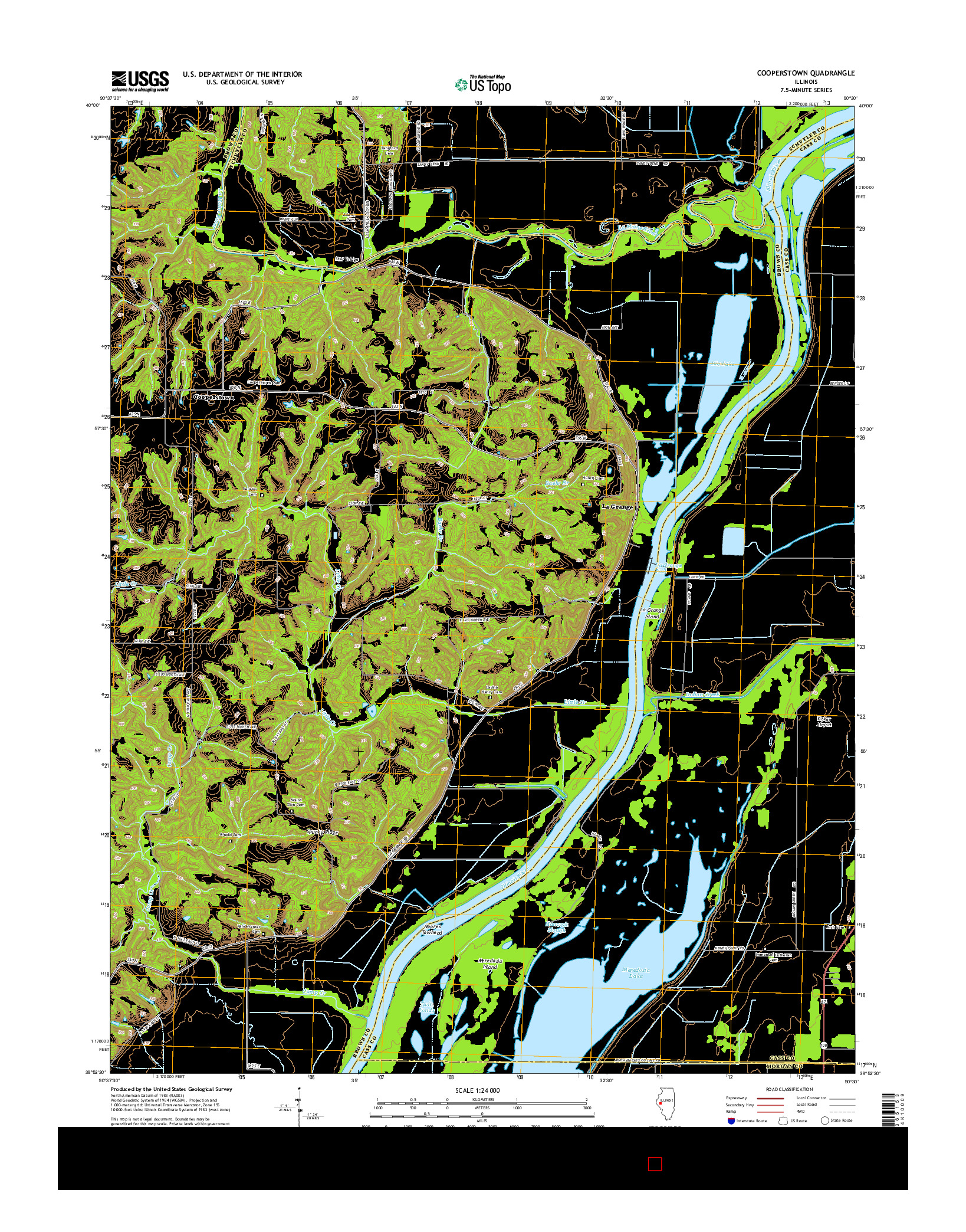 USGS US TOPO 7.5-MINUTE MAP FOR COOPERSTOWN, IL 2015