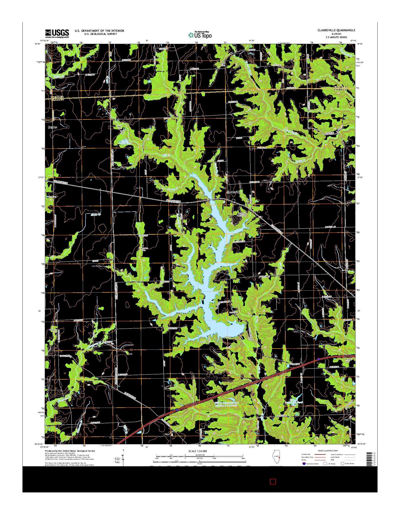 USGS US TOPO 7.5-MINUTE MAP FOR CLARKSVILLE, IL 2015