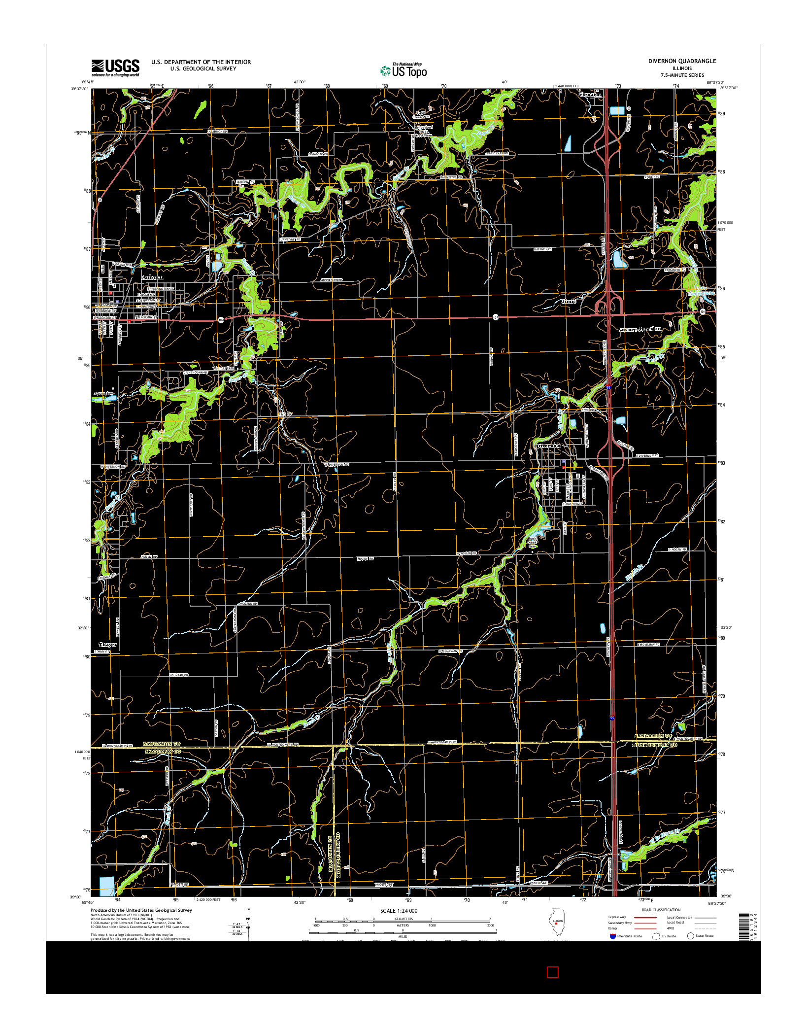 USGS US TOPO 7.5-MINUTE MAP FOR DIVERNON, IL 2015