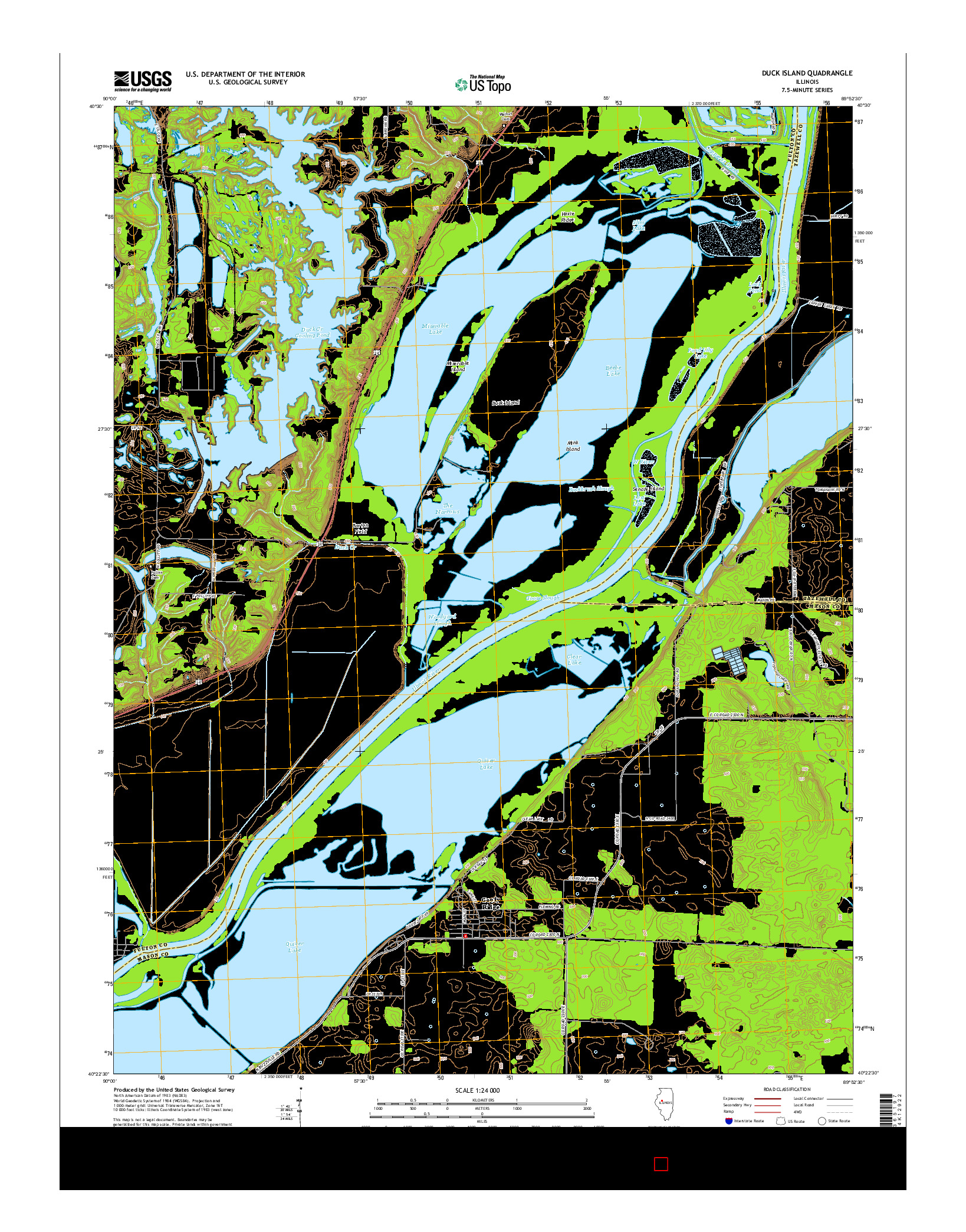 USGS US TOPO 7.5-MINUTE MAP FOR DUCK ISLAND, IL 2015