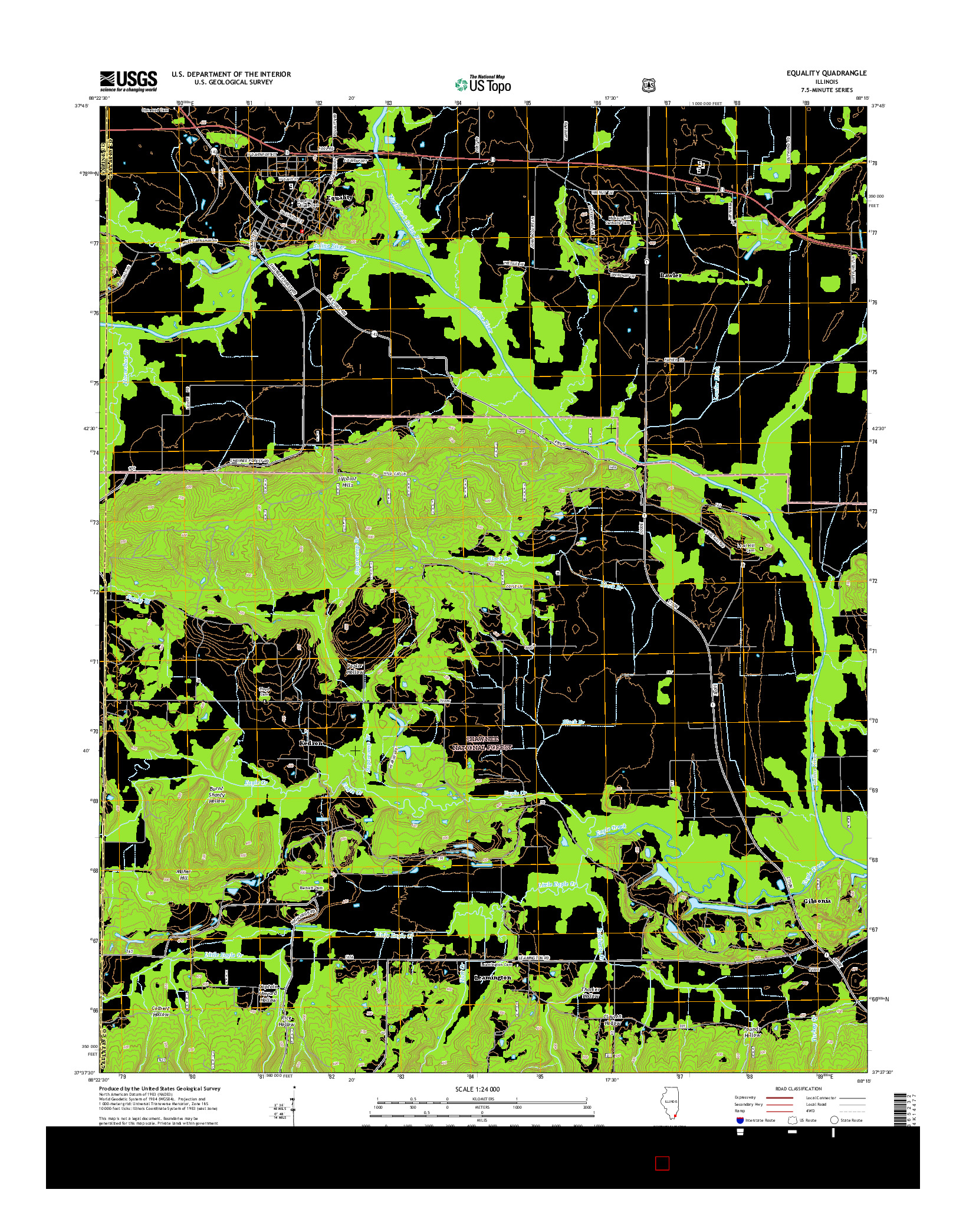 USGS US TOPO 7.5-MINUTE MAP FOR EQUALITY, IL 2015