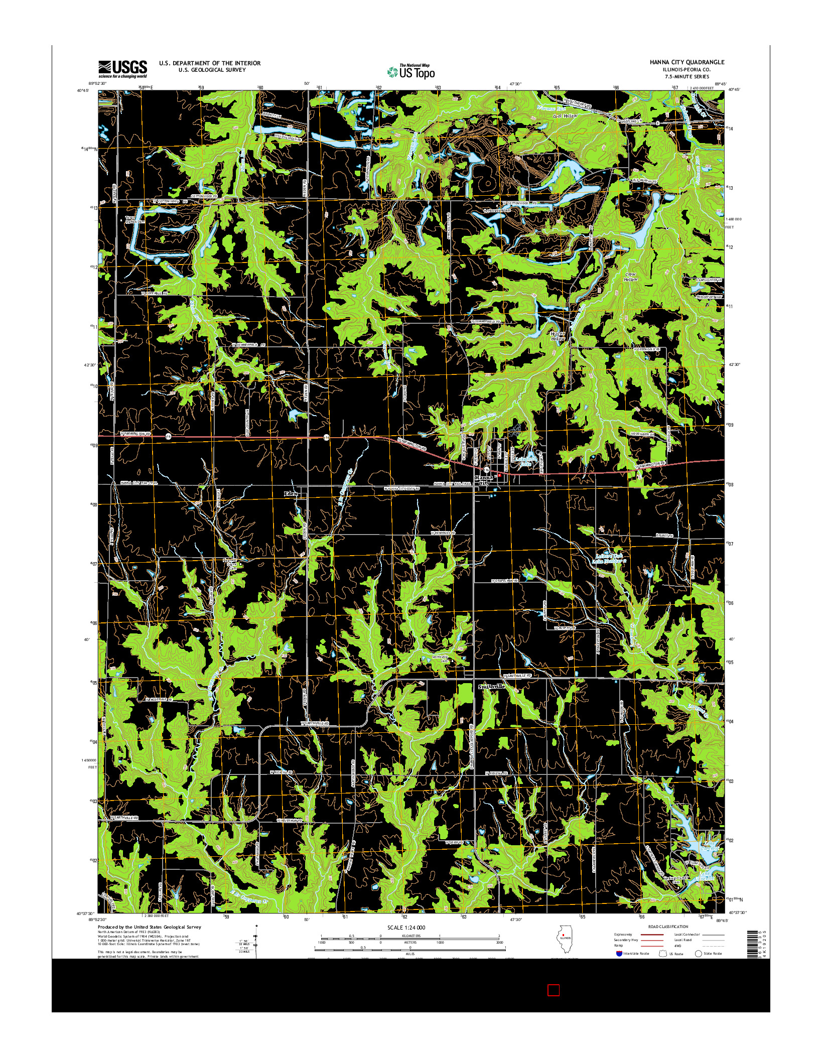 USGS US TOPO 7.5-MINUTE MAP FOR HANNA CITY, IL 2015
