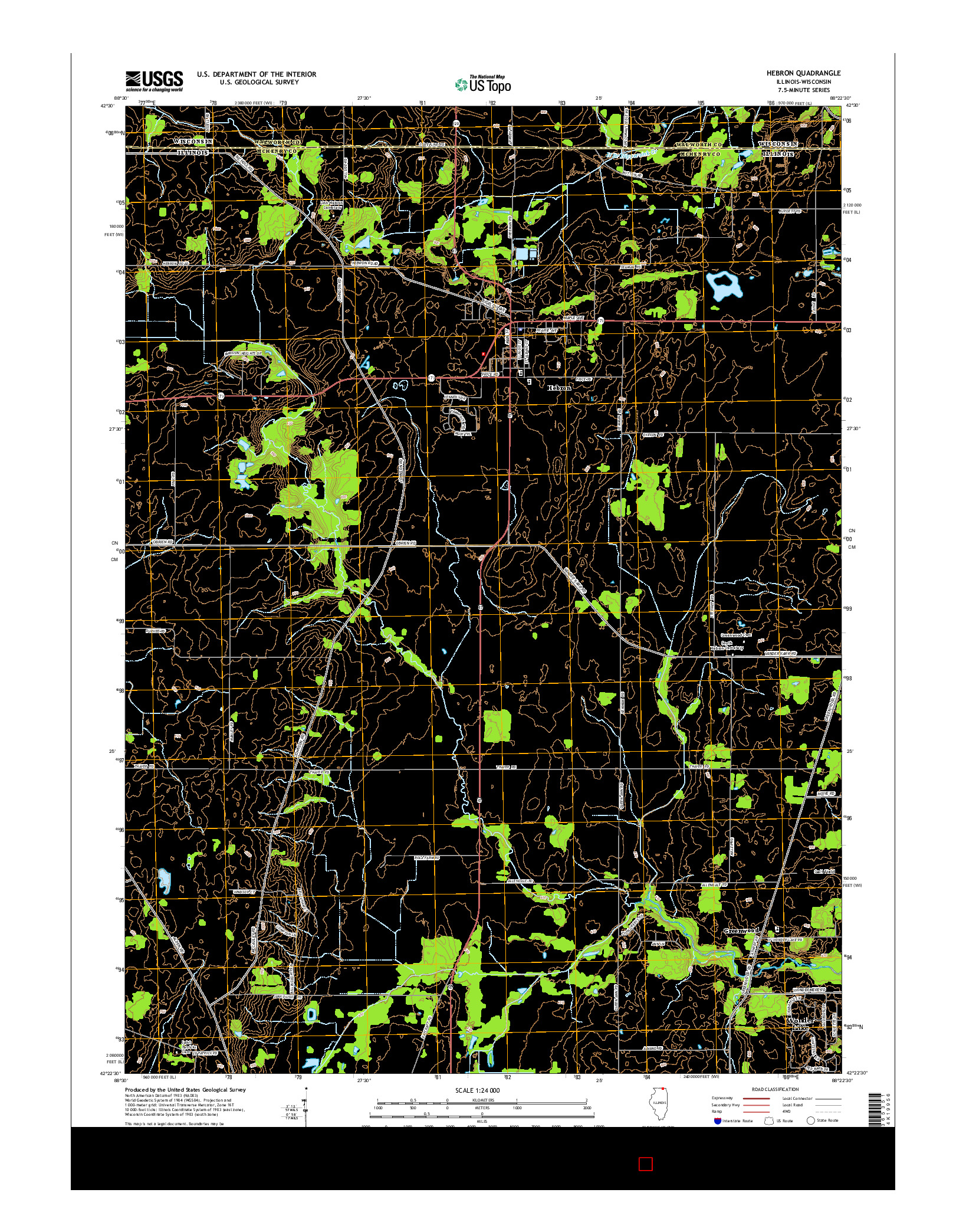 USGS US TOPO 7.5-MINUTE MAP FOR HEBRON, IL-WI 2015