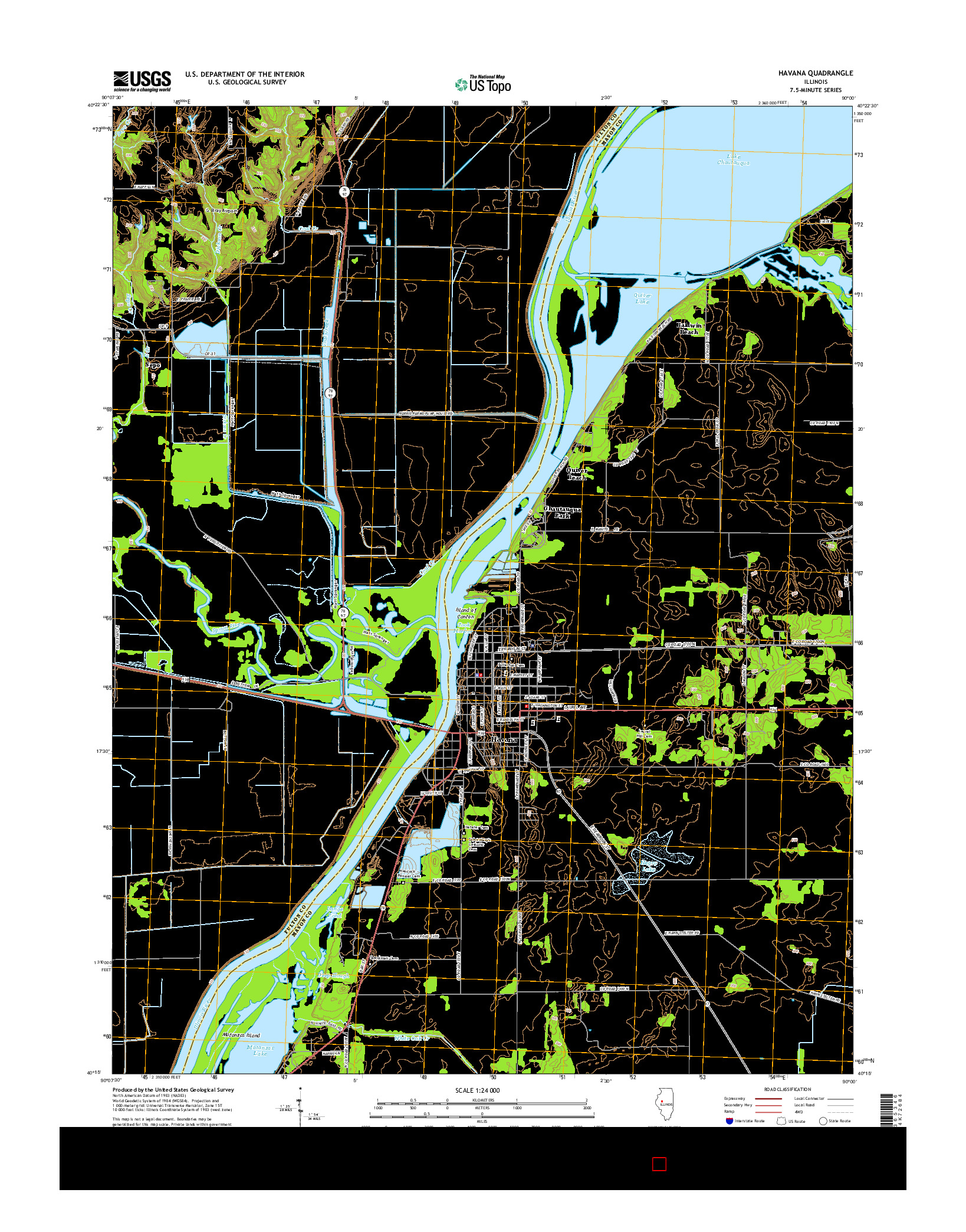 USGS US TOPO 7.5-MINUTE MAP FOR HAVANA, IL 2015