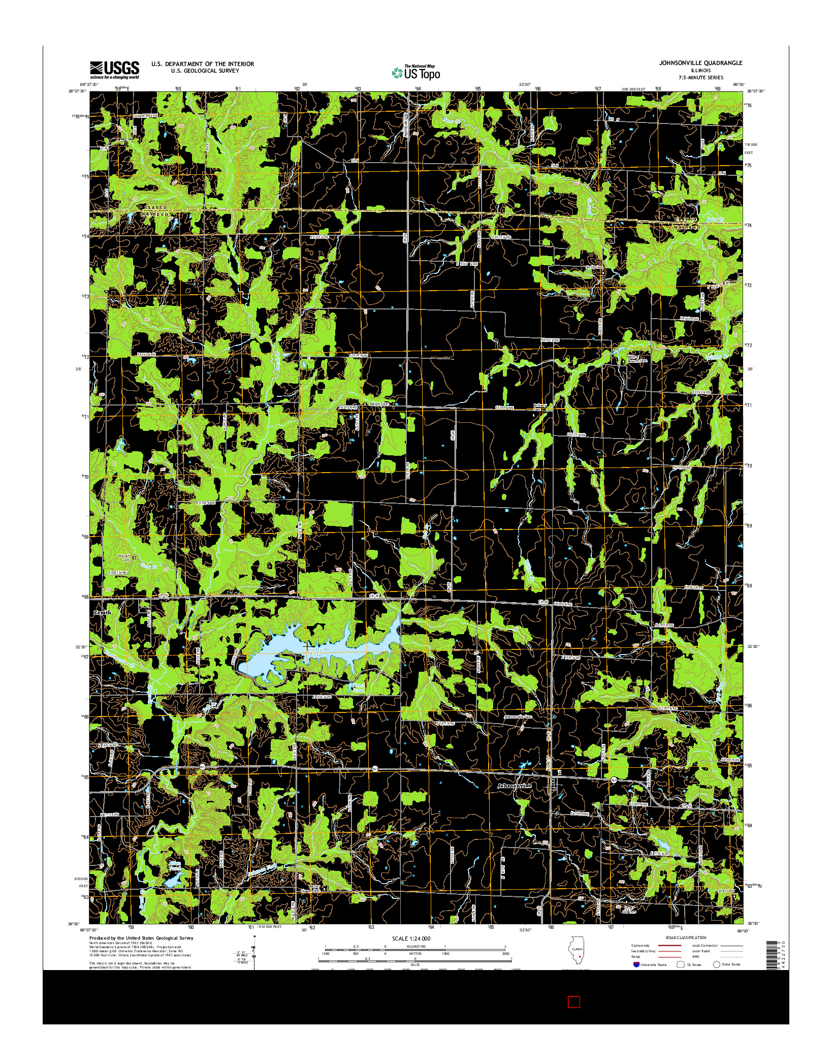 USGS US TOPO 7.5-MINUTE MAP FOR JOHNSONVILLE, IL 2015