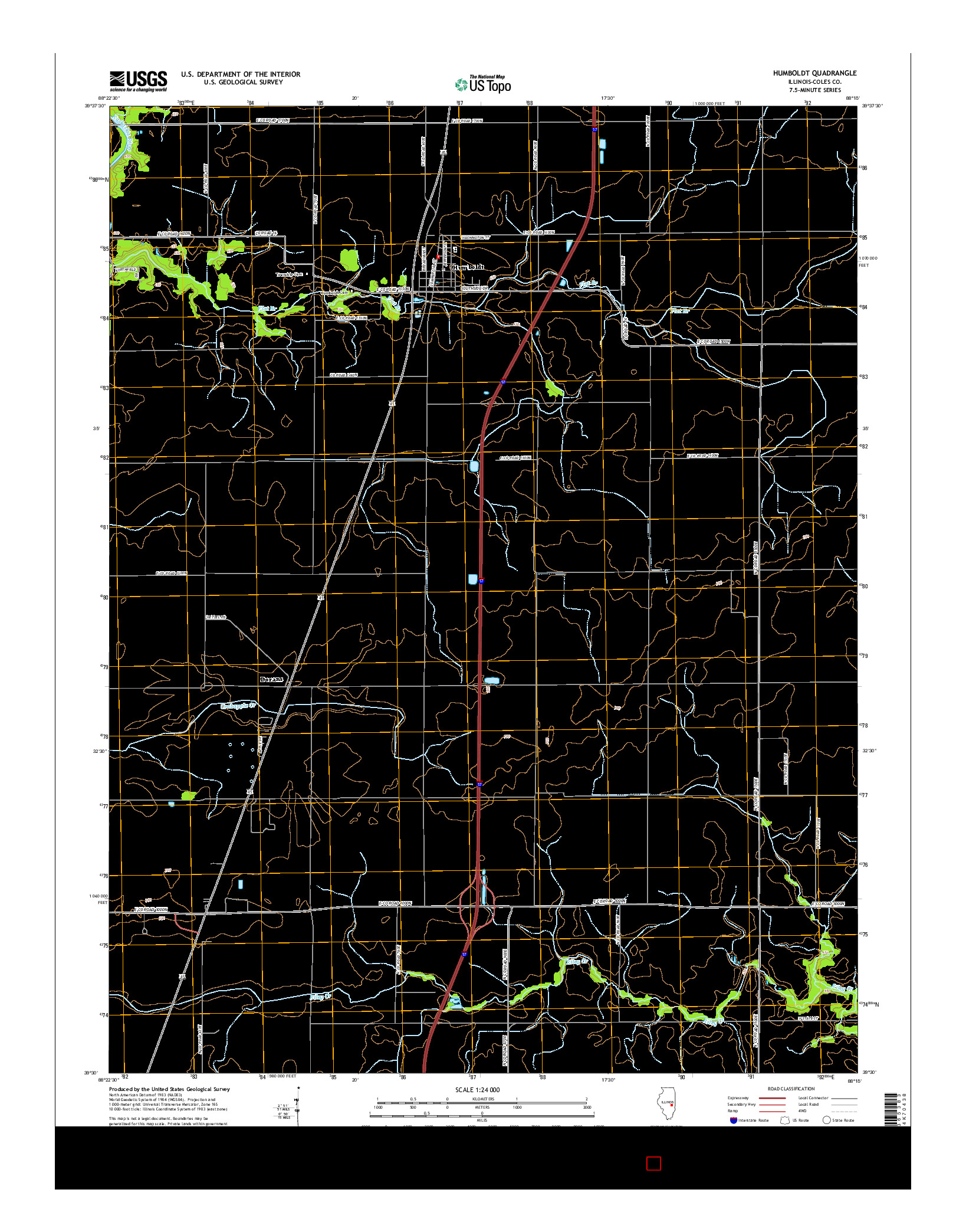 USGS US TOPO 7.5-MINUTE MAP FOR HUMBOLDT, IL 2015