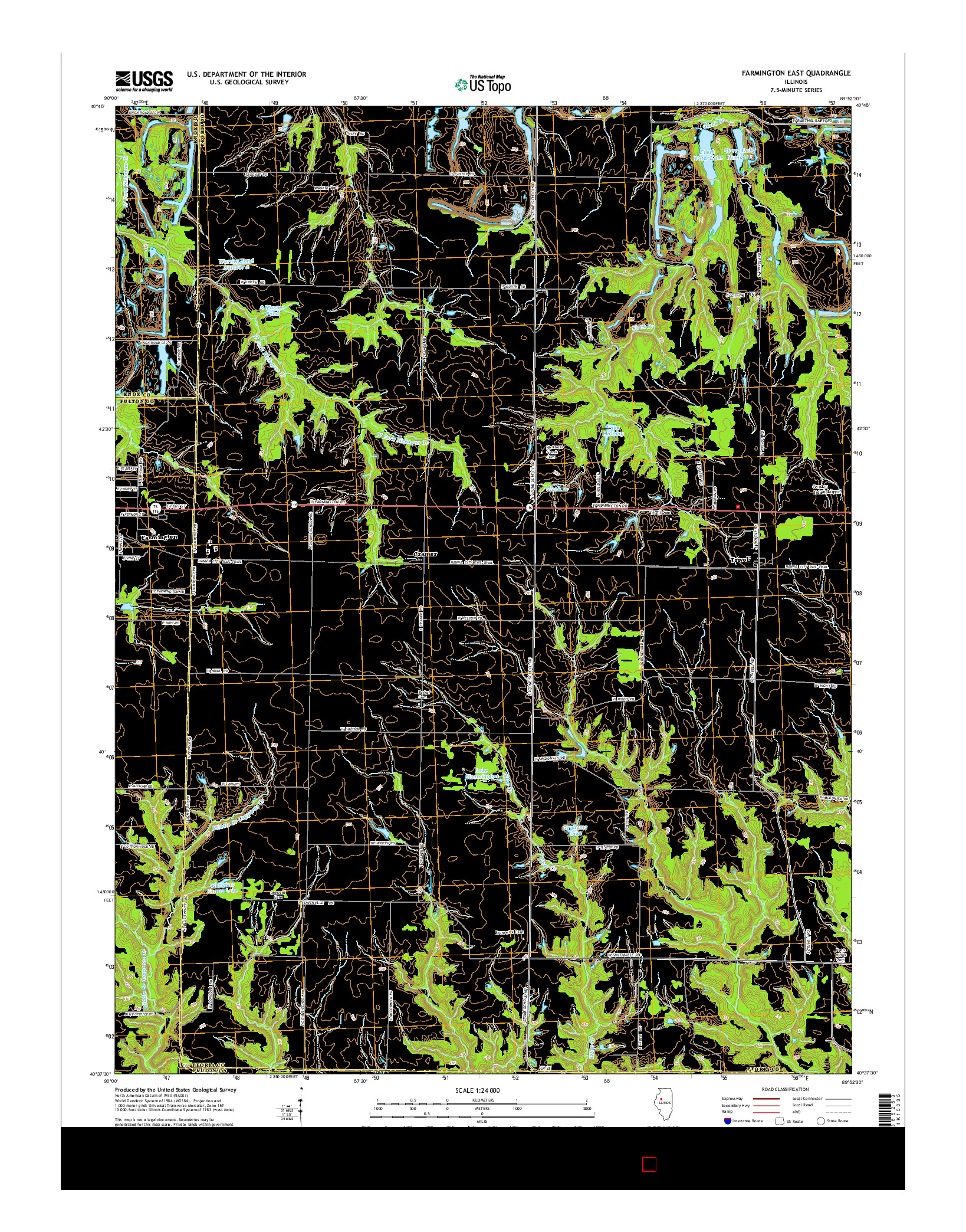 USGS US TOPO 7.5-MINUTE MAP FOR FARMINGTON EAST, IL 2015