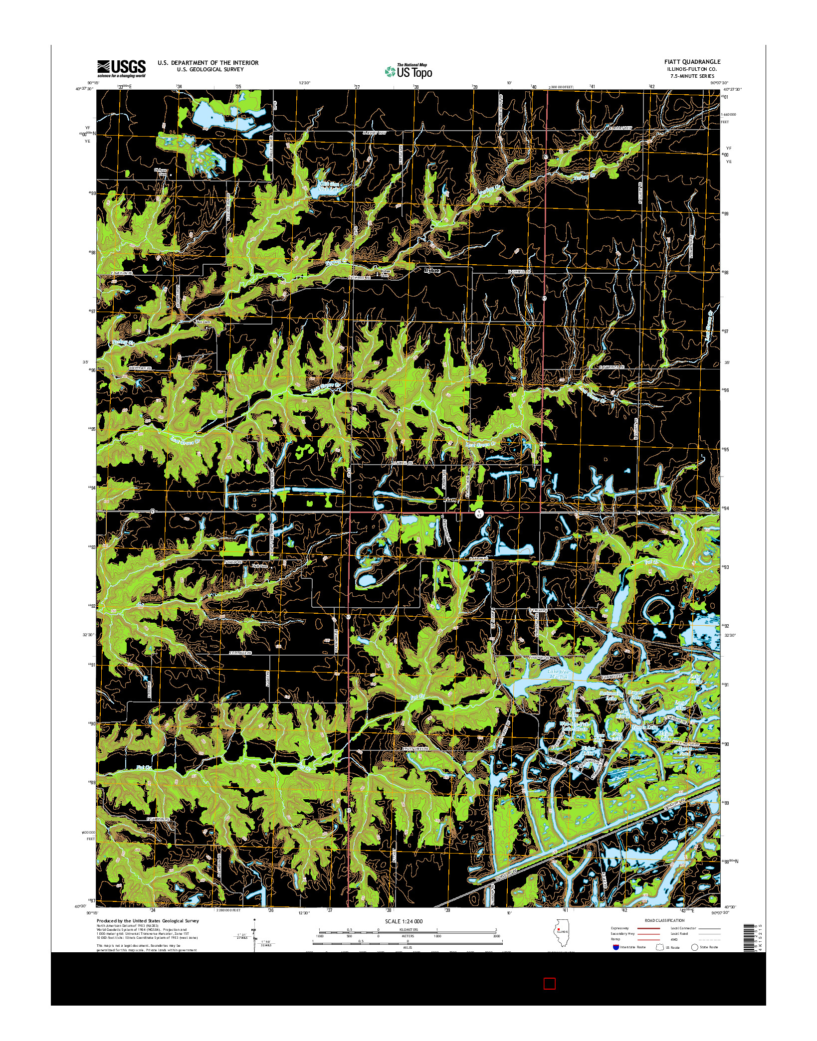 USGS US TOPO 7.5-MINUTE MAP FOR FIATT, IL 2015