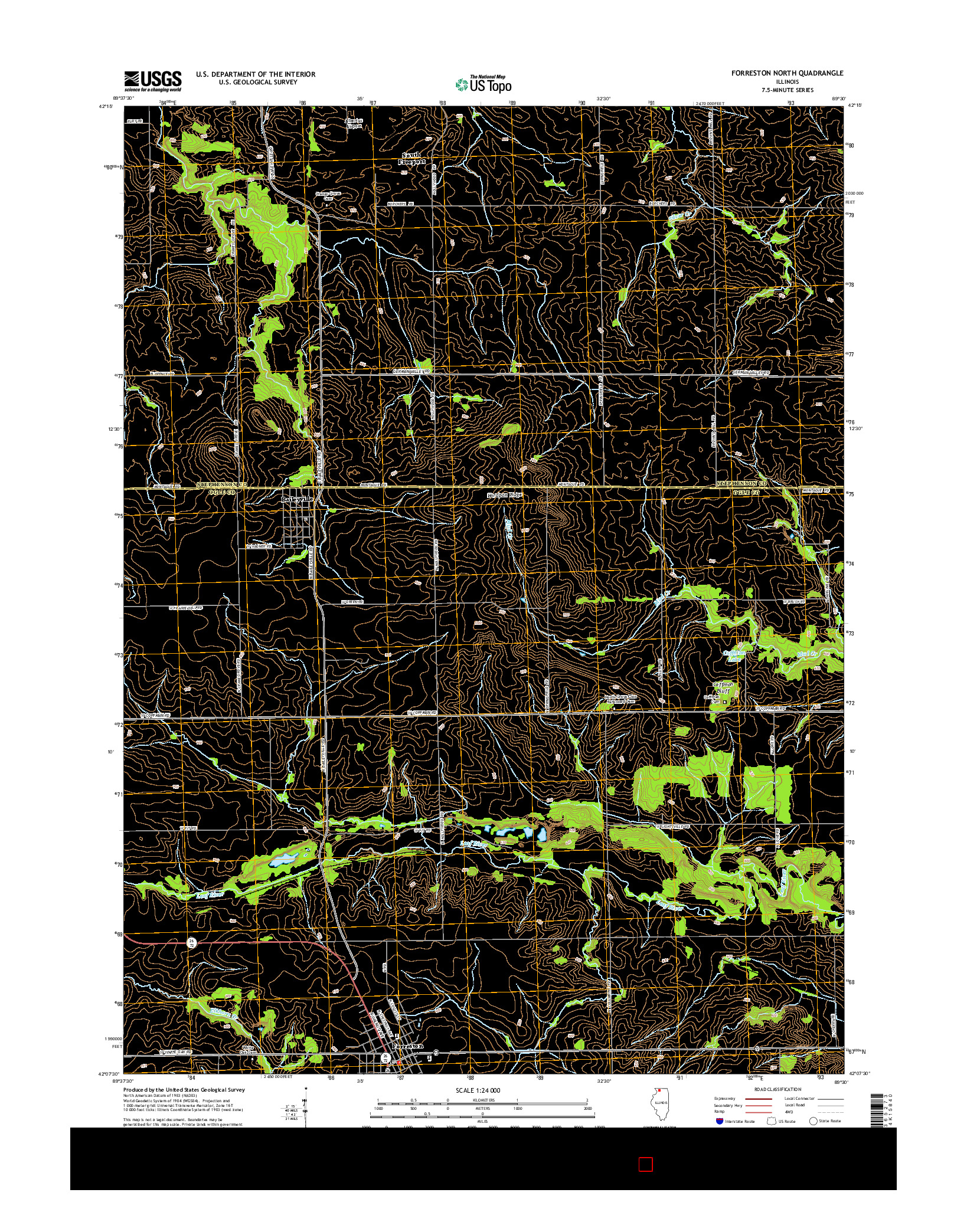 USGS US TOPO 7.5-MINUTE MAP FOR FORRESTON NORTH, IL 2015