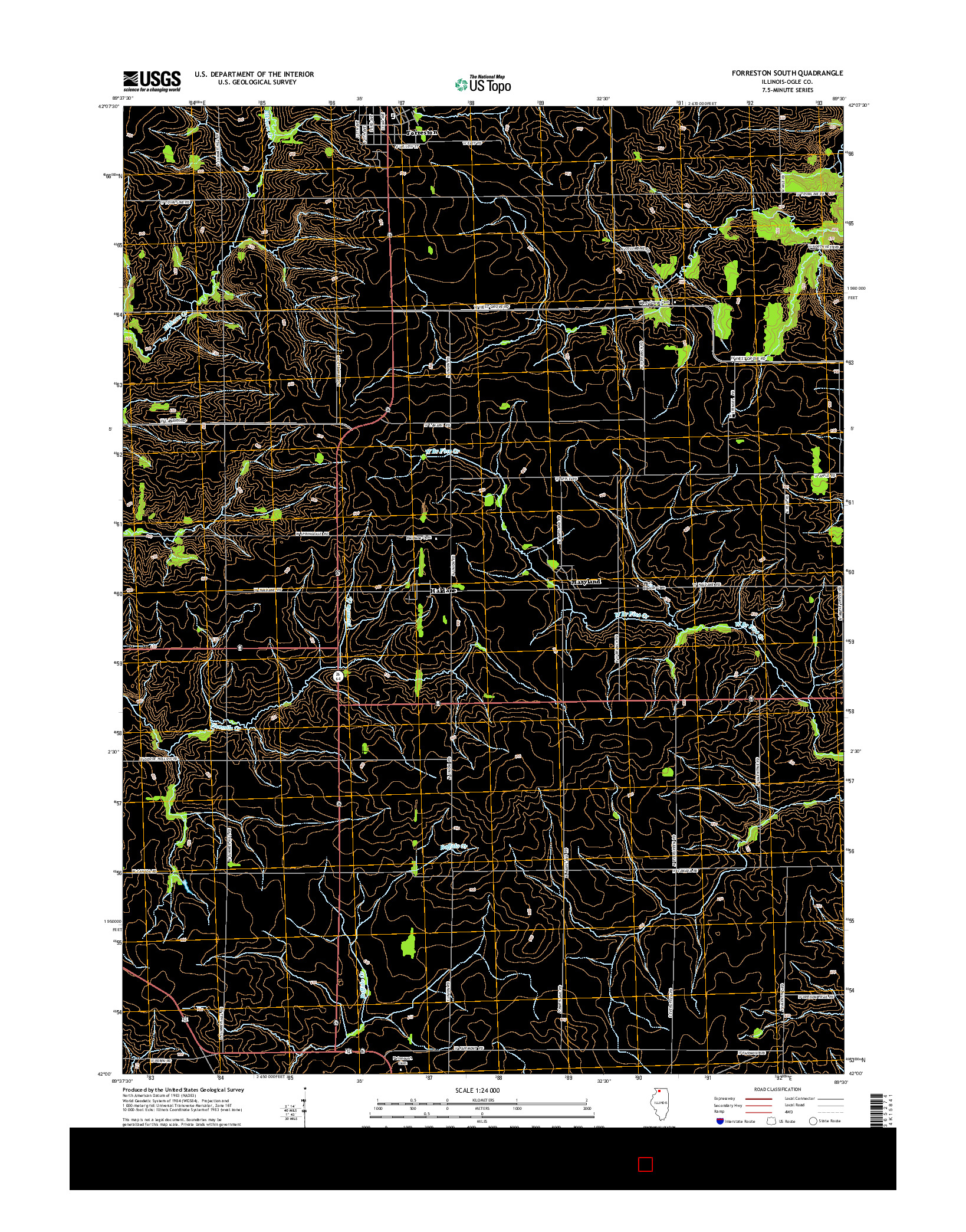 USGS US TOPO 7.5-MINUTE MAP FOR FORRESTON SOUTH, IL 2015