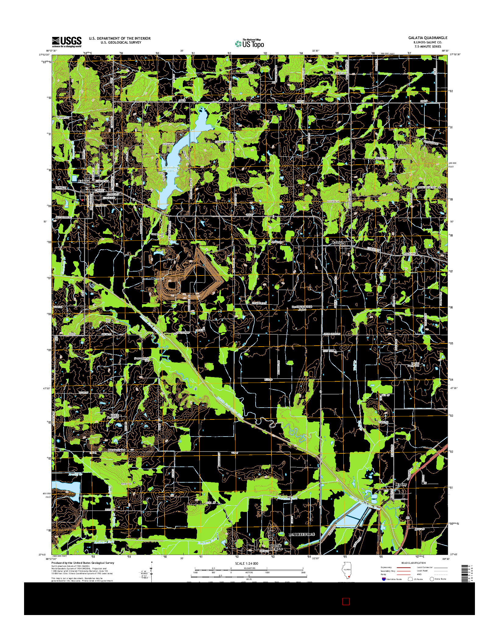 USGS US TOPO 7.5-MINUTE MAP FOR GALATIA, IL 2015