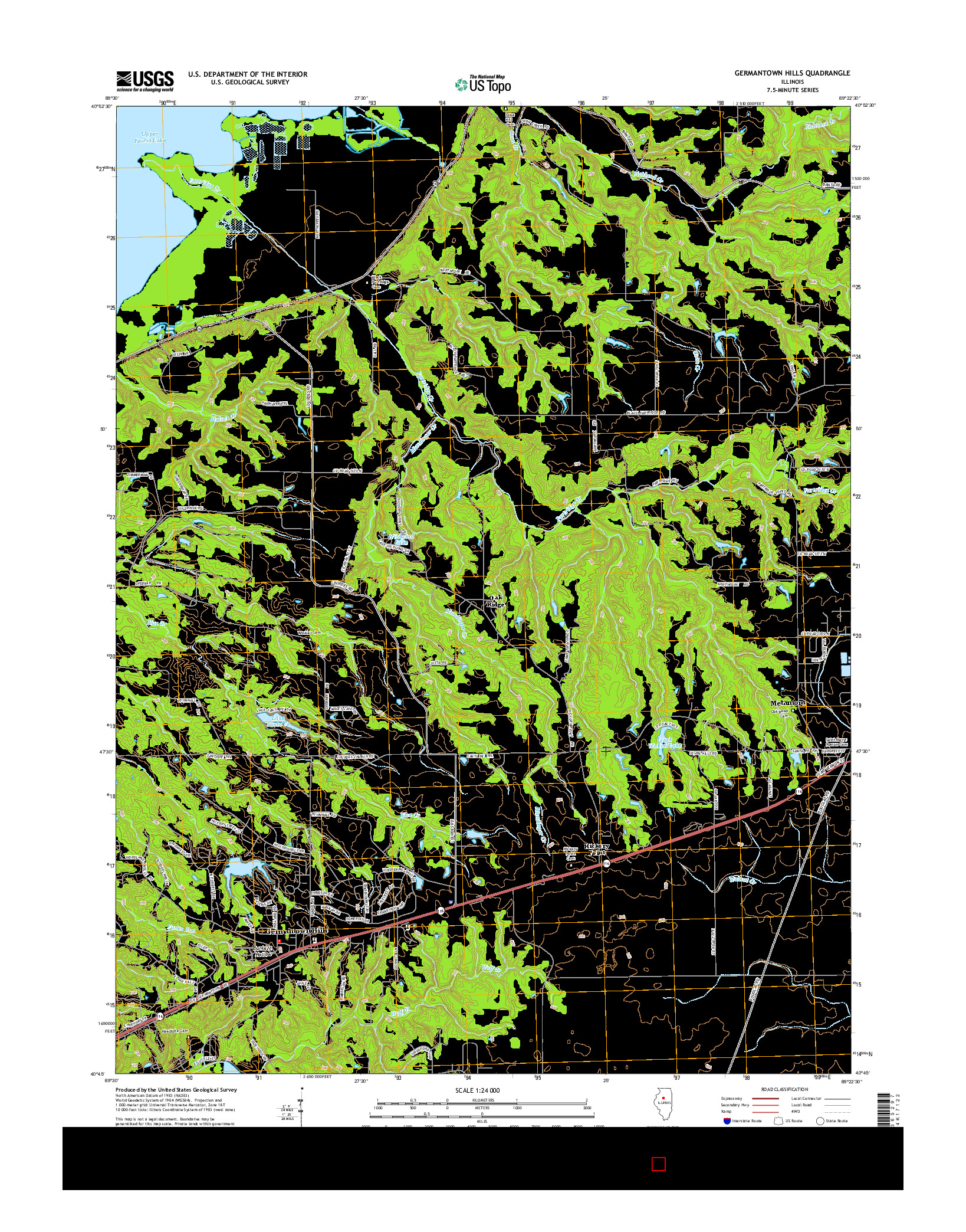 USGS US TOPO 7.5-MINUTE MAP FOR GERMANTOWN HILLS, IL 2015