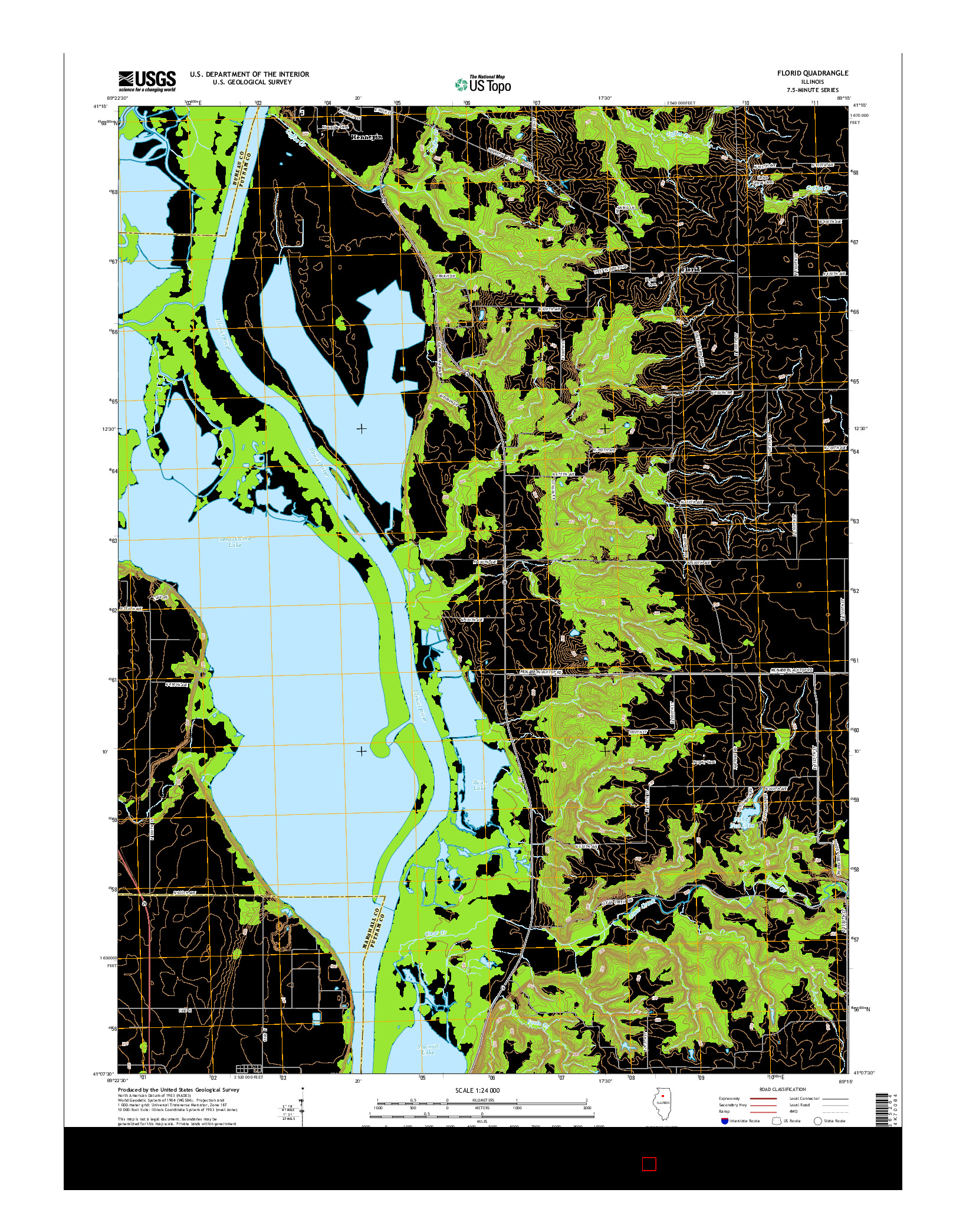 USGS US TOPO 7.5-MINUTE MAP FOR FLORID, IL 2015