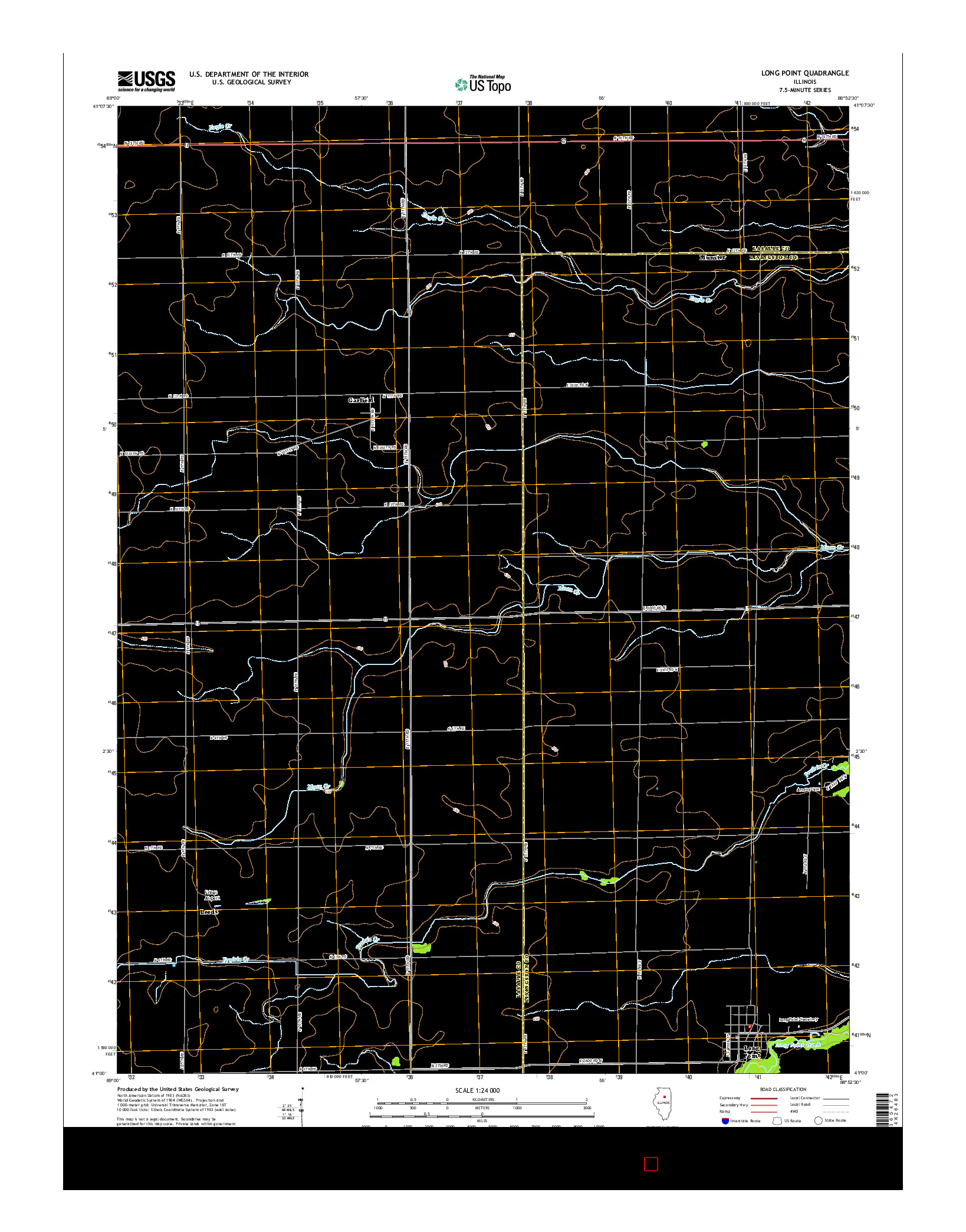 USGS US TOPO 7.5-MINUTE MAP FOR LONG POINT, IL 2015