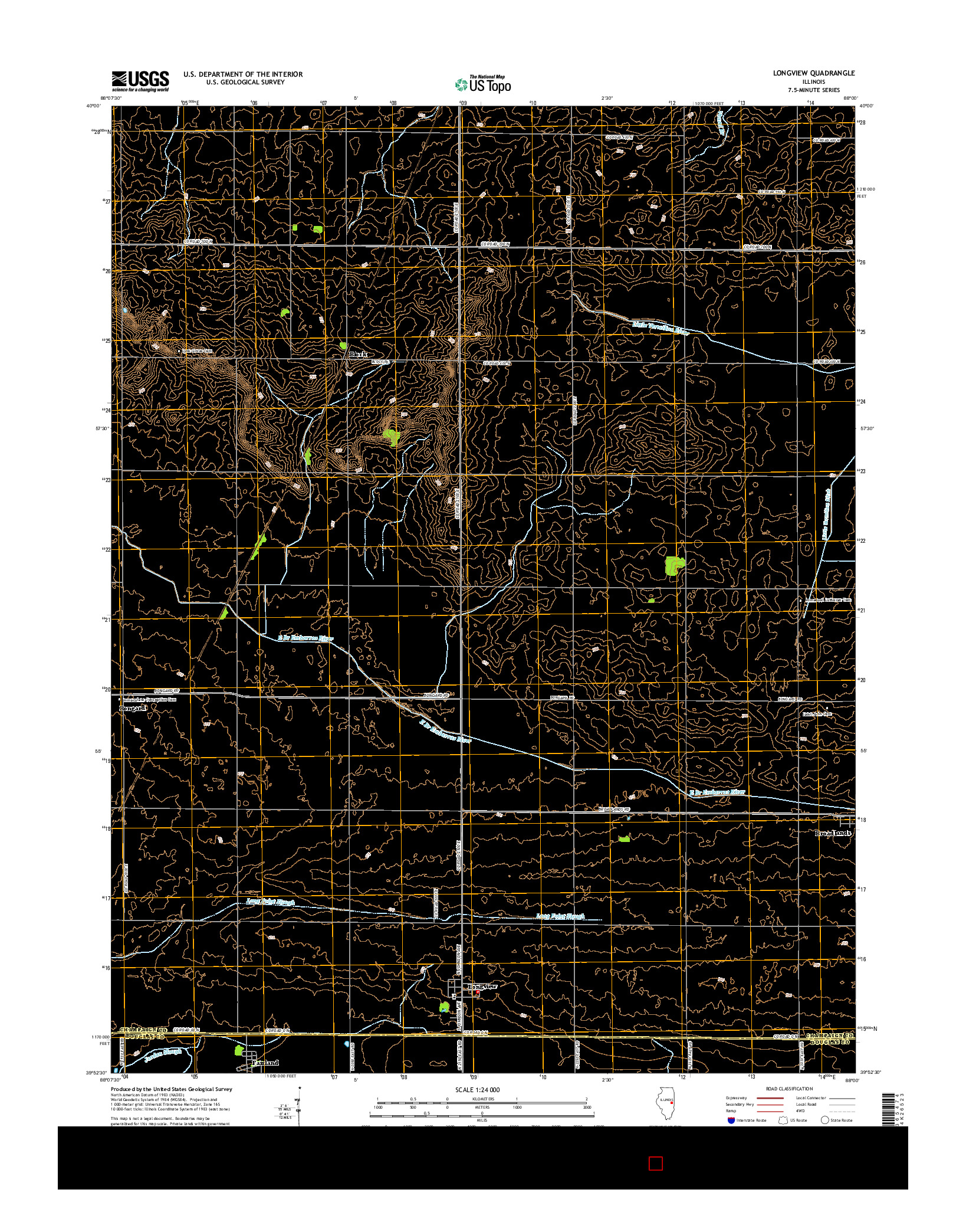 USGS US TOPO 7.5-MINUTE MAP FOR LONGVIEW, IL 2015