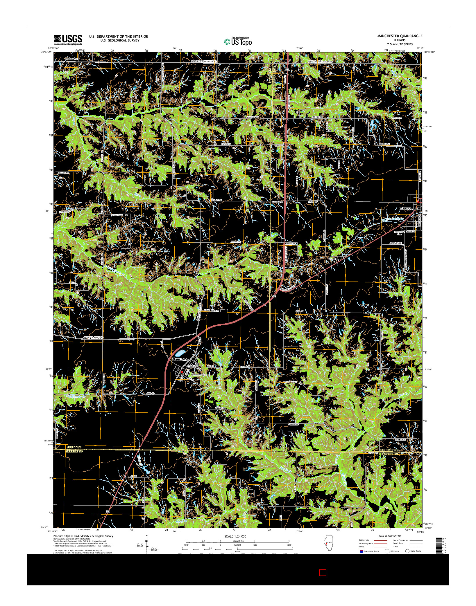 USGS US TOPO 7.5-MINUTE MAP FOR MANCHESTER, IL 2015