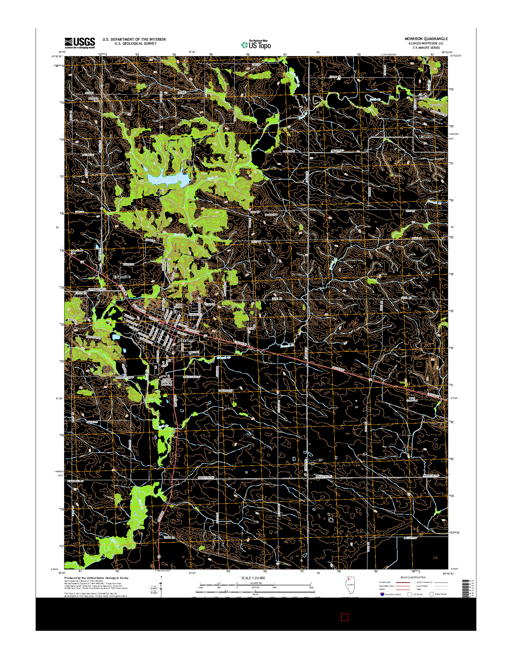 USGS US TOPO 7.5-MINUTE MAP FOR MORRISON, IL 2015
