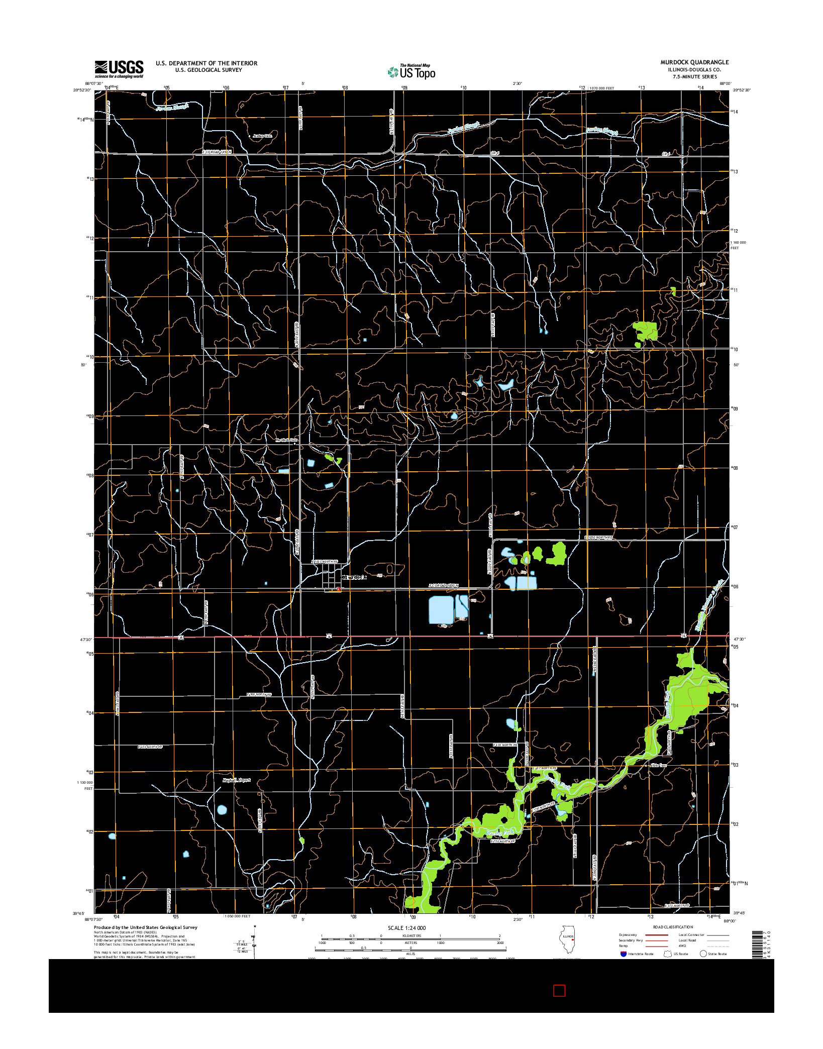 USGS US TOPO 7.5-MINUTE MAP FOR MURDOCK, IL 2015