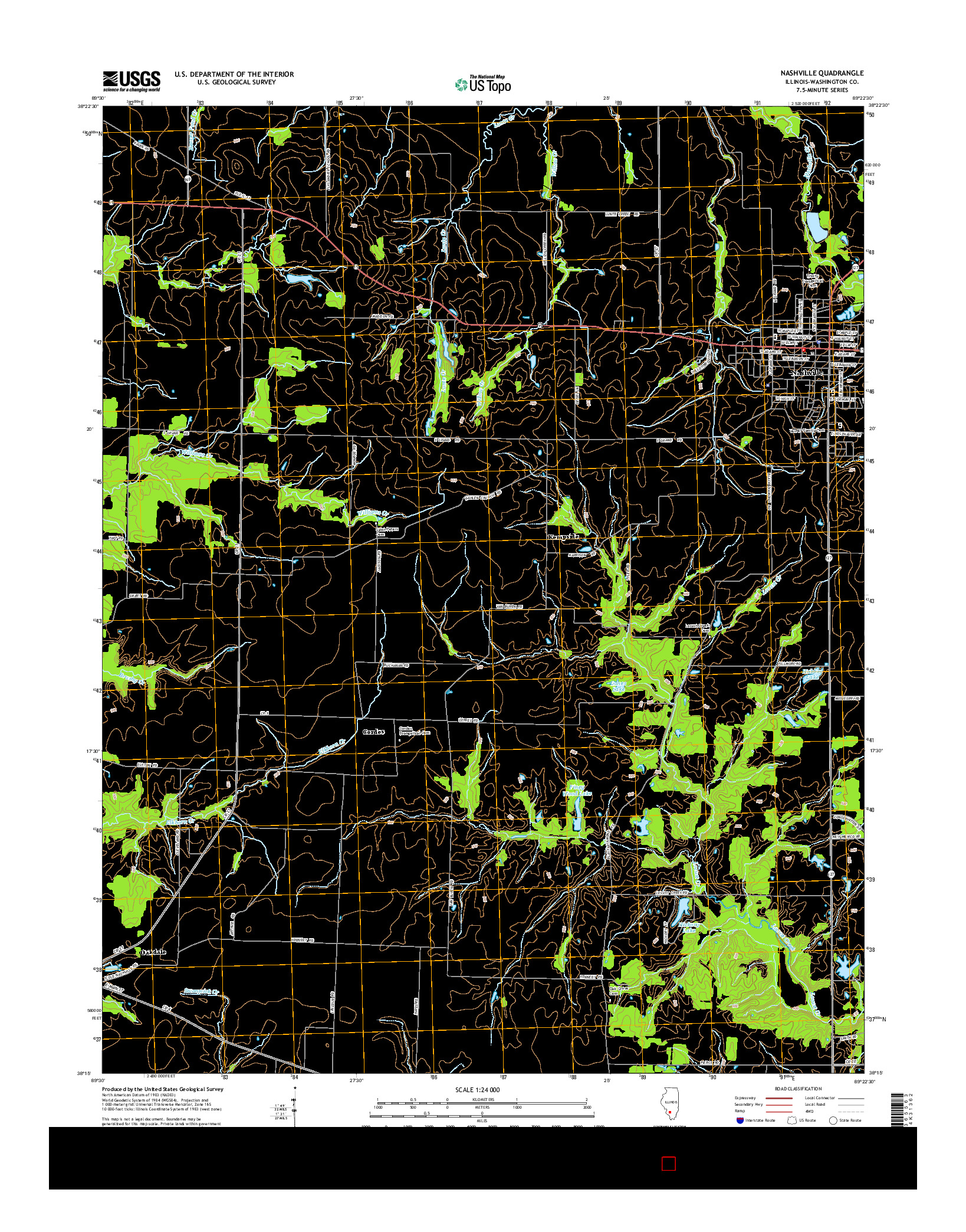 USGS US TOPO 7.5-MINUTE MAP FOR NASHVILLE, IL 2015