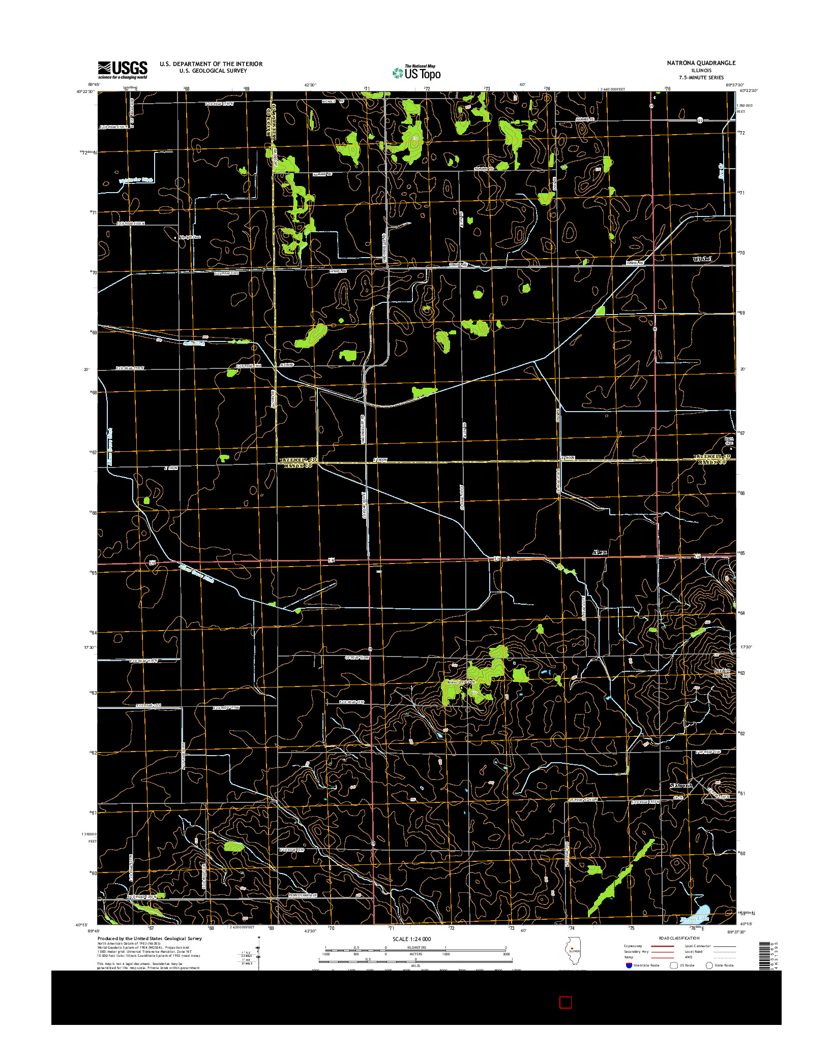 USGS US TOPO 7.5-MINUTE MAP FOR NATRONA, IL 2015