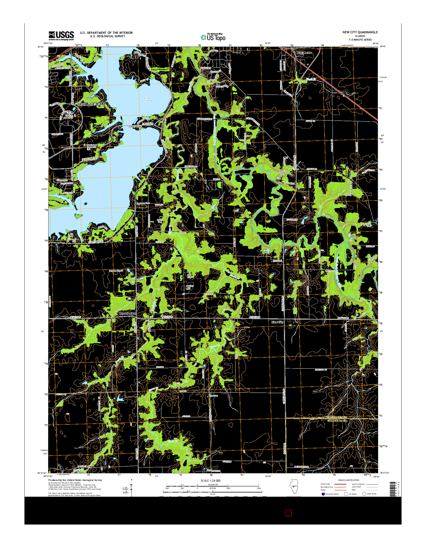 USGS US TOPO 7.5-MINUTE MAP FOR NEW CITY, IL 2015