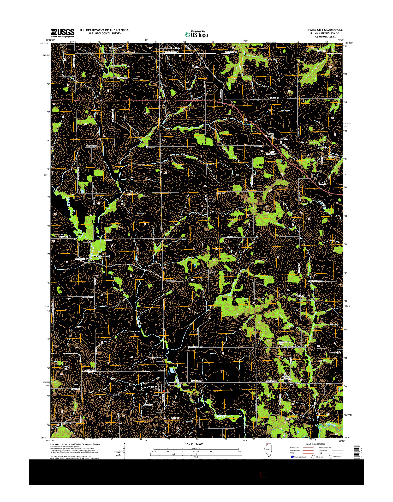USGS US TOPO 7.5-MINUTE MAP FOR PEARL CITY, IL 2015