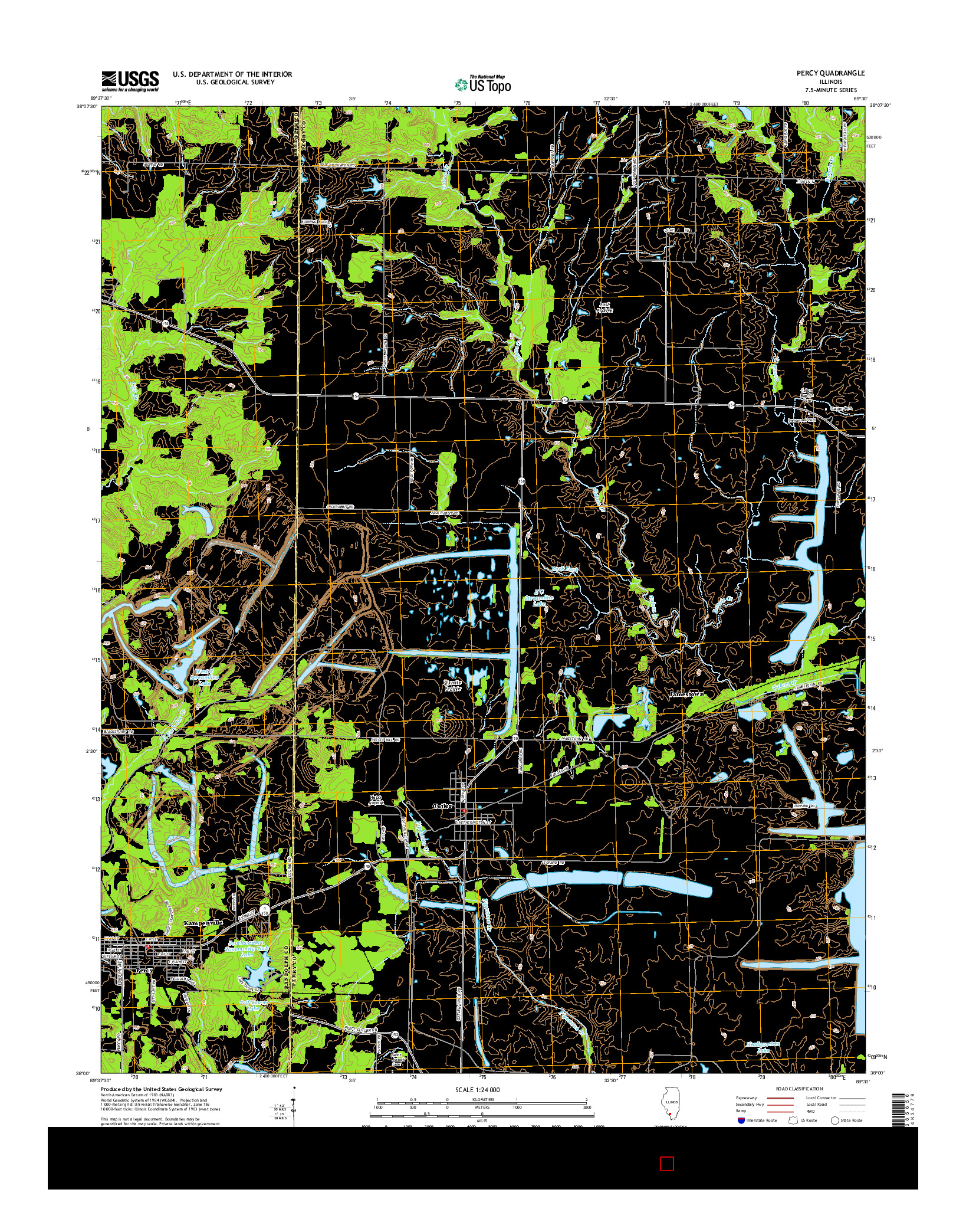 USGS US TOPO 7.5-MINUTE MAP FOR PERCY, IL 2015