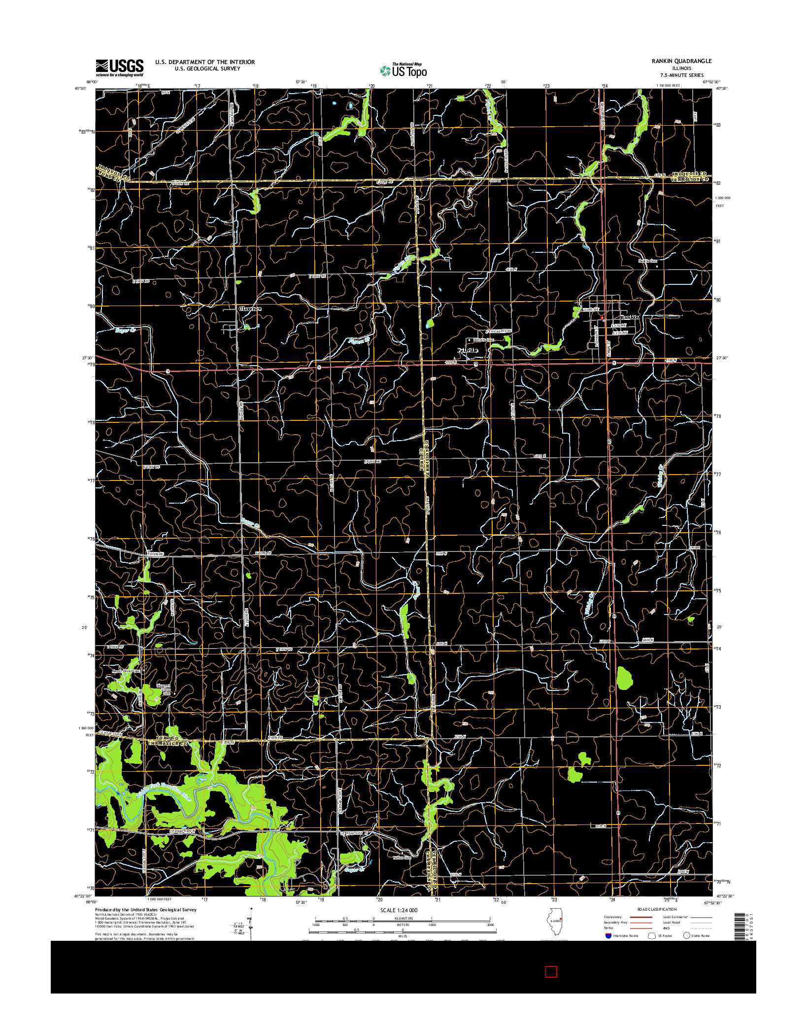 USGS US TOPO 7.5-MINUTE MAP FOR RANKIN, IL 2015