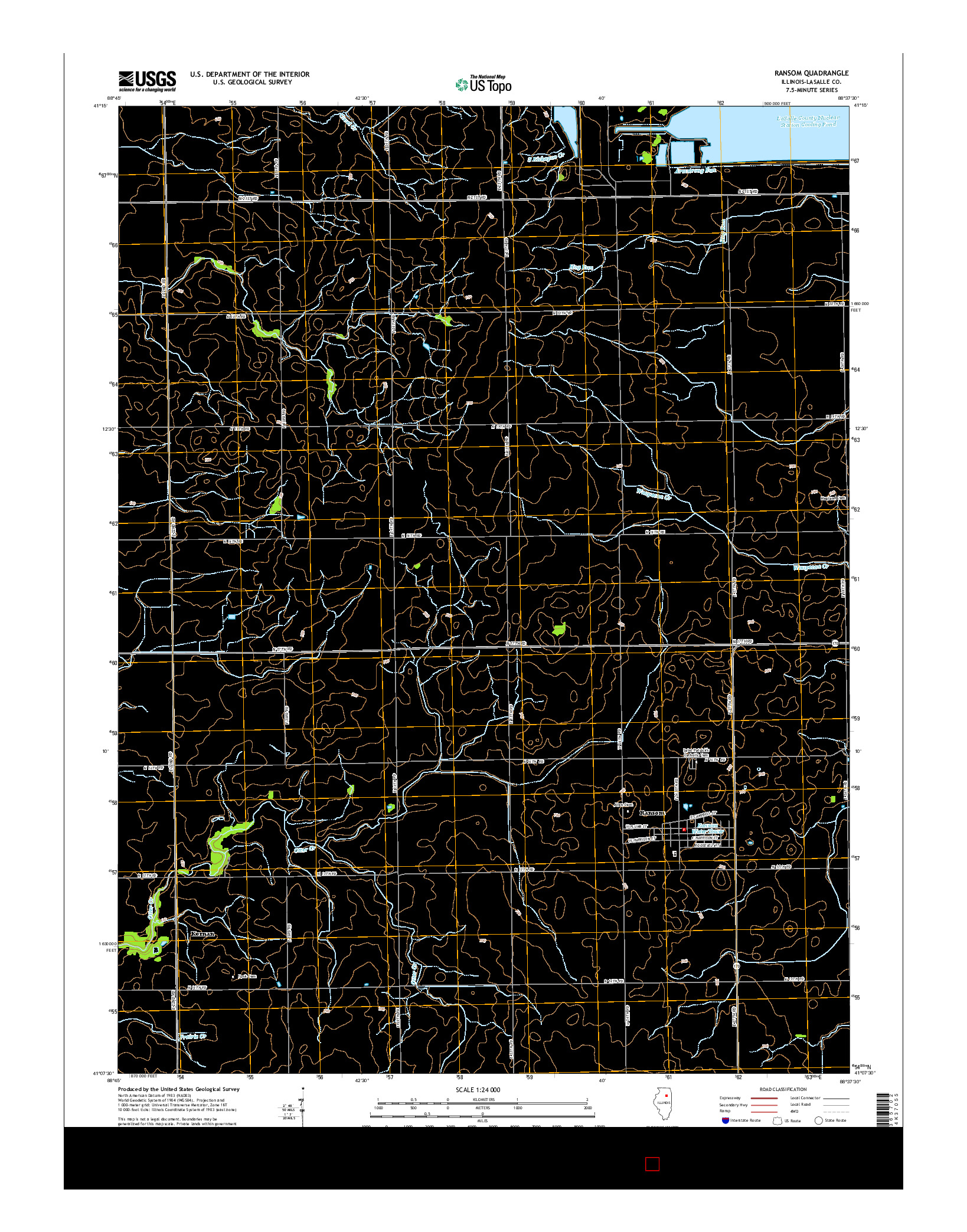 USGS US TOPO 7.5-MINUTE MAP FOR RANSOM, IL 2015