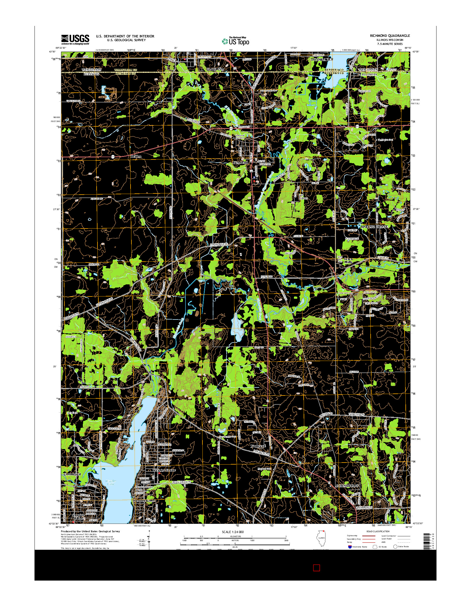 USGS US TOPO 7.5-MINUTE MAP FOR RICHMOND, IL-WI 2015
