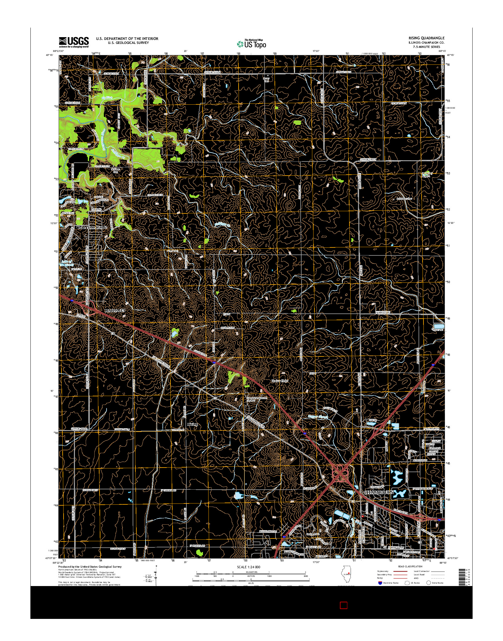 USGS US TOPO 7.5-MINUTE MAP FOR RISING, IL 2015