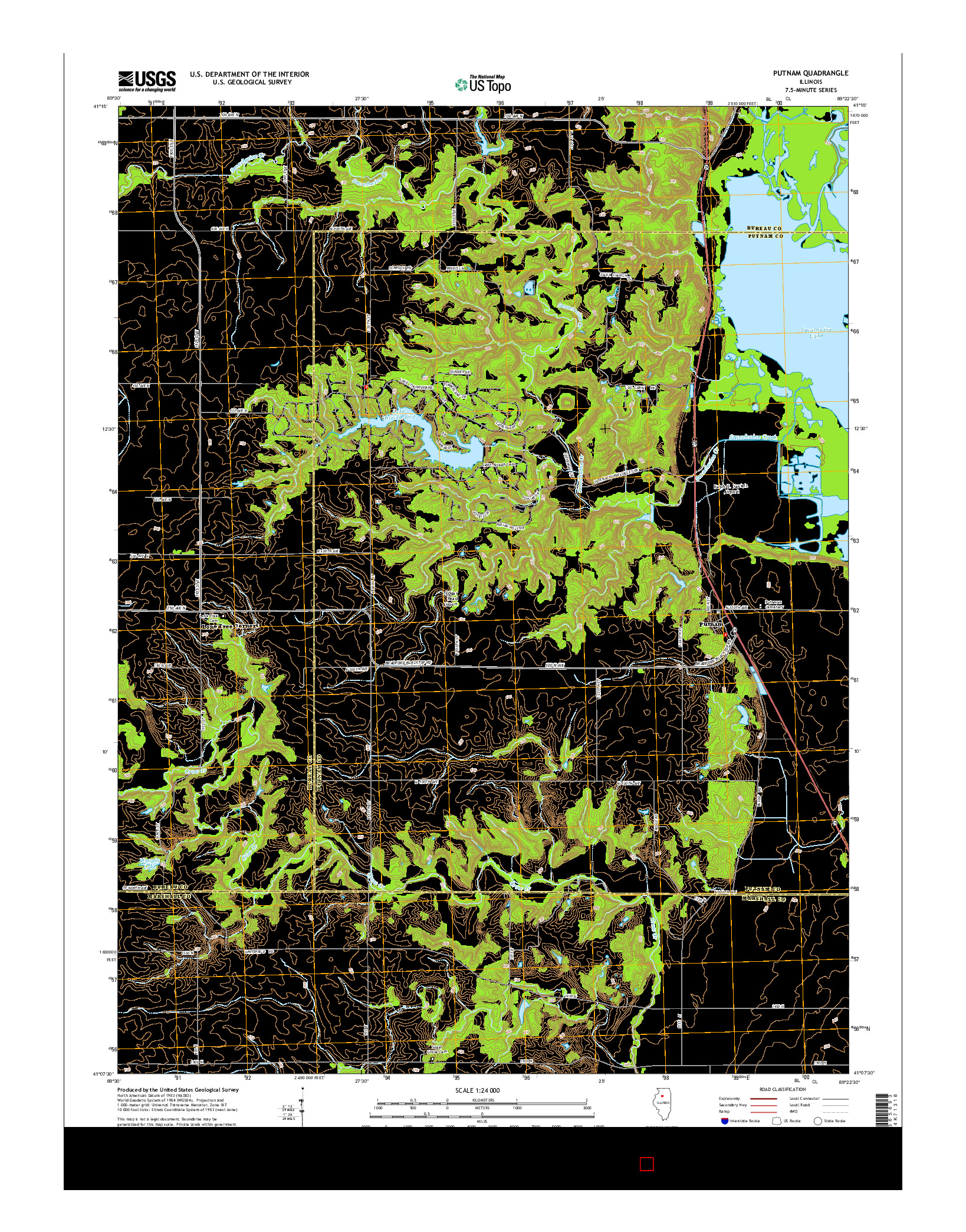 USGS US TOPO 7.5-MINUTE MAP FOR PUTNAM, IL 2015