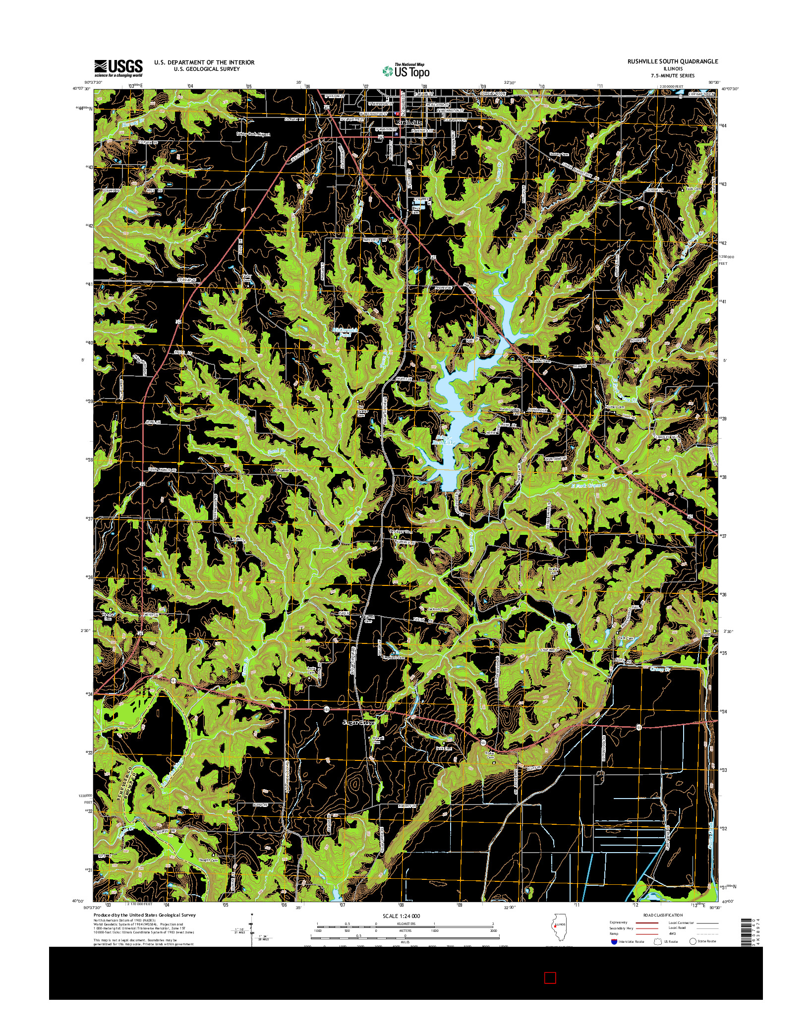 USGS US TOPO 7.5-MINUTE MAP FOR RUSHVILLE SOUTH, IL 2015