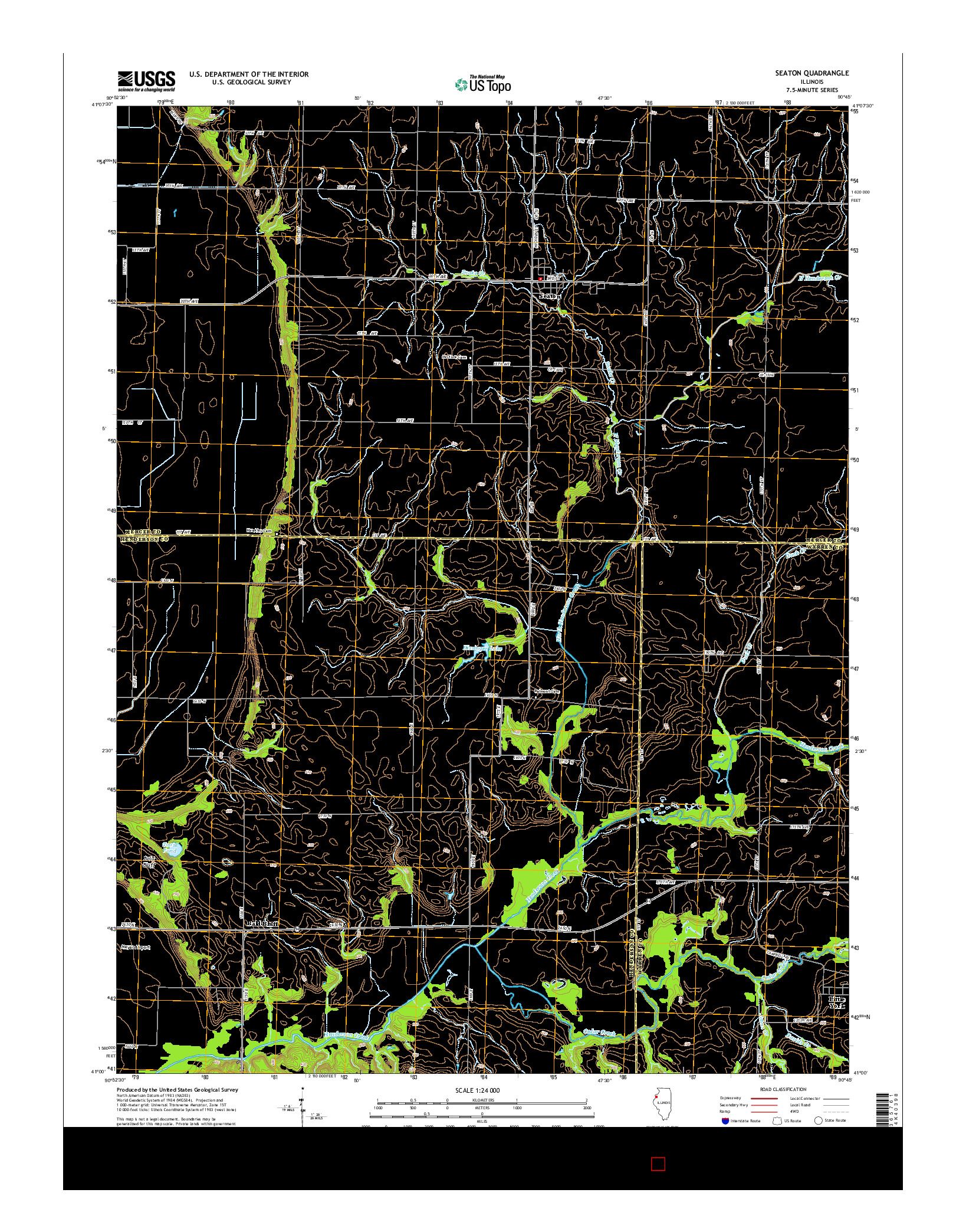 USGS US TOPO 7.5-MINUTE MAP FOR SEATON, IL 2015