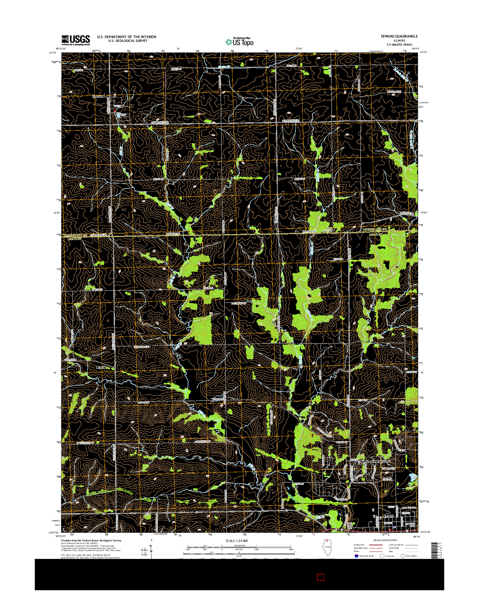 USGS US TOPO 7.5-MINUTE MAP FOR SEWARD, IL 2015
