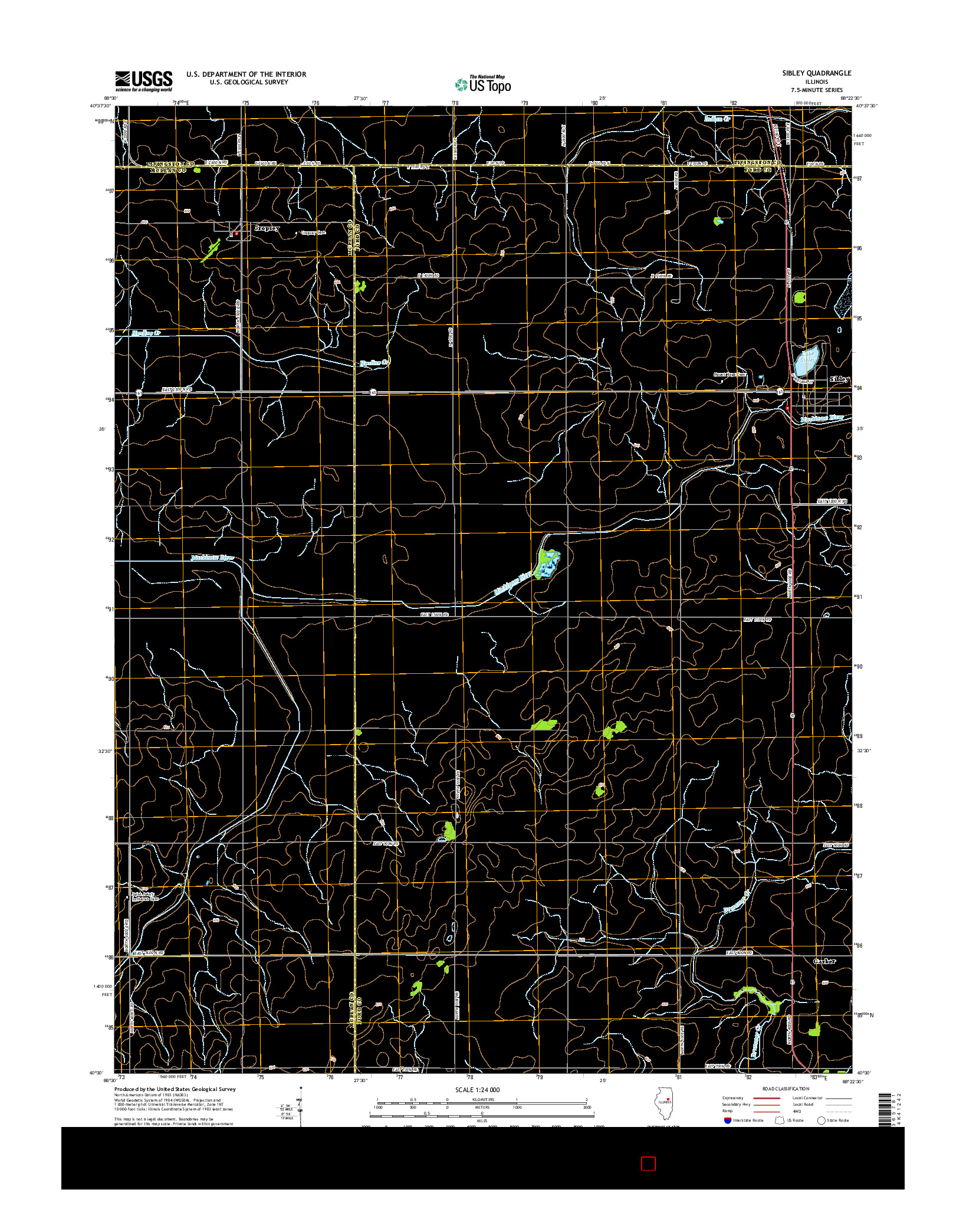 USGS US TOPO 7.5-MINUTE MAP FOR SIBLEY, IL 2015