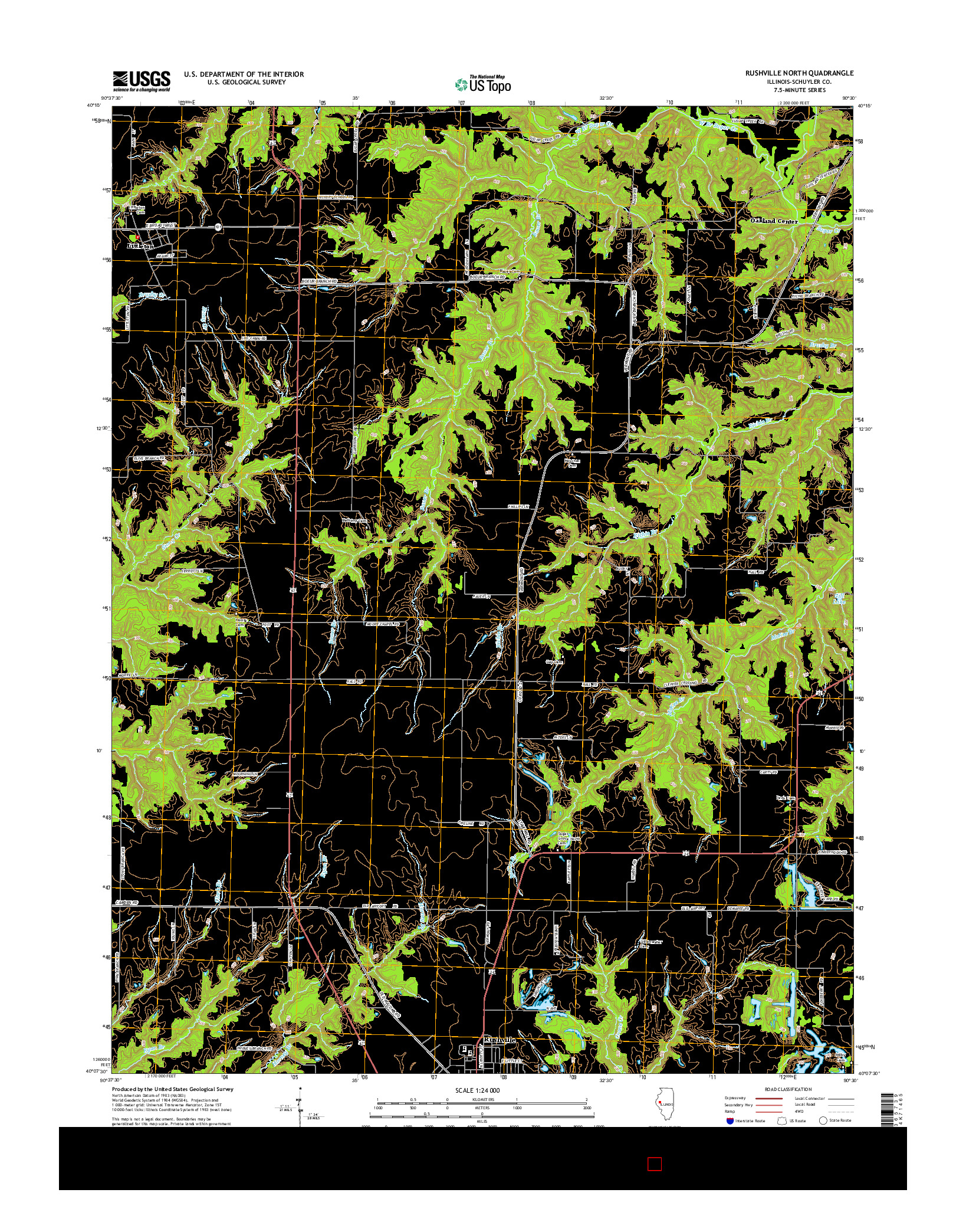 USGS US TOPO 7.5-MINUTE MAP FOR RUSHVILLE NORTH, IL 2015