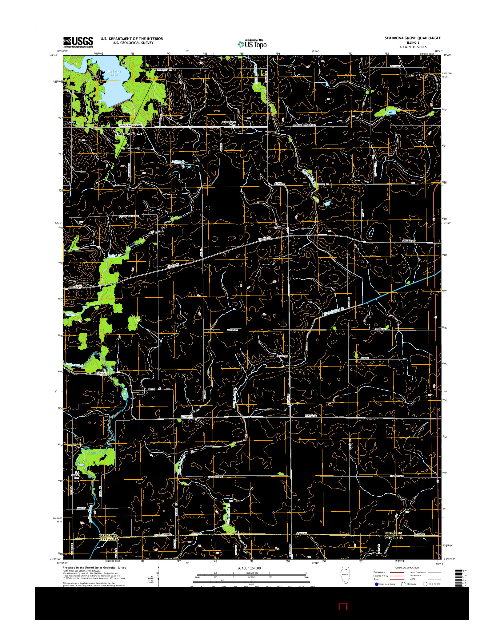 USGS US TOPO 7.5-MINUTE MAP FOR SHABBONA GROVE, IL 2015