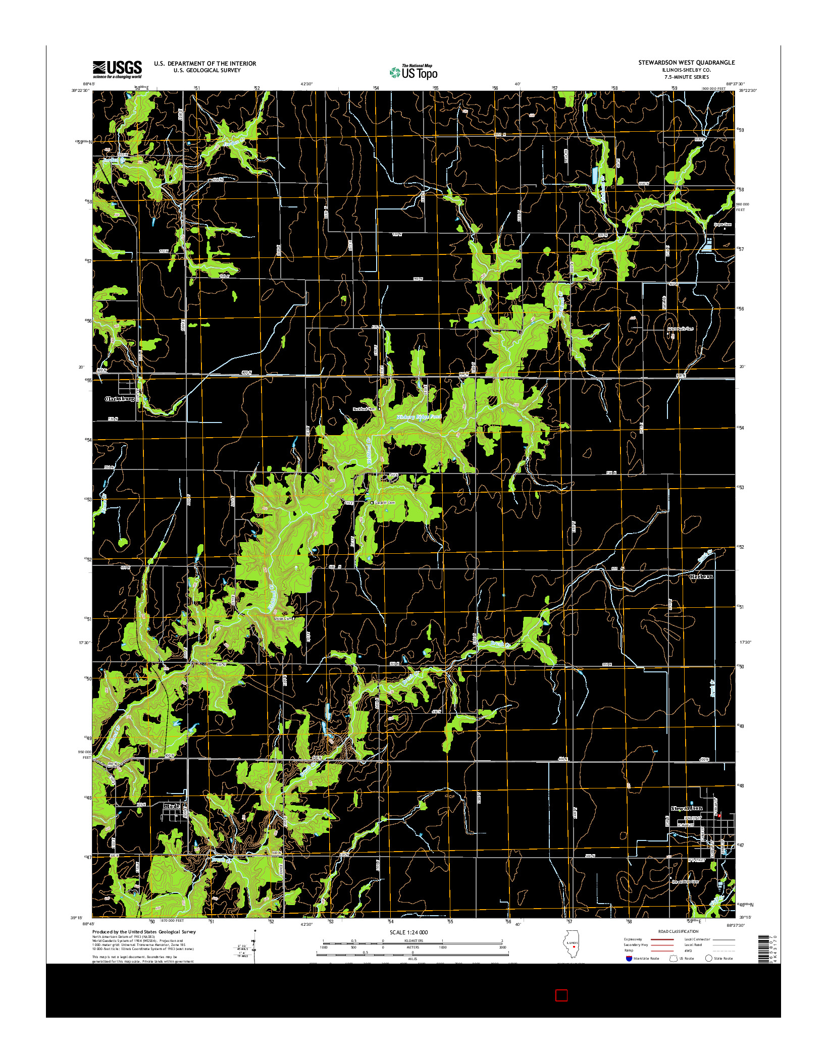 USGS US TOPO 7.5-MINUTE MAP FOR STEWARDSON WEST, IL 2015